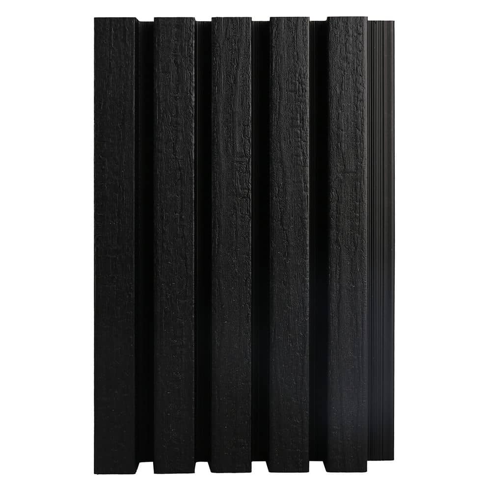 NewTechWood | wand bekleding castellation | 25 profiel | 2,5x19,6x290cm | Ebony zwart