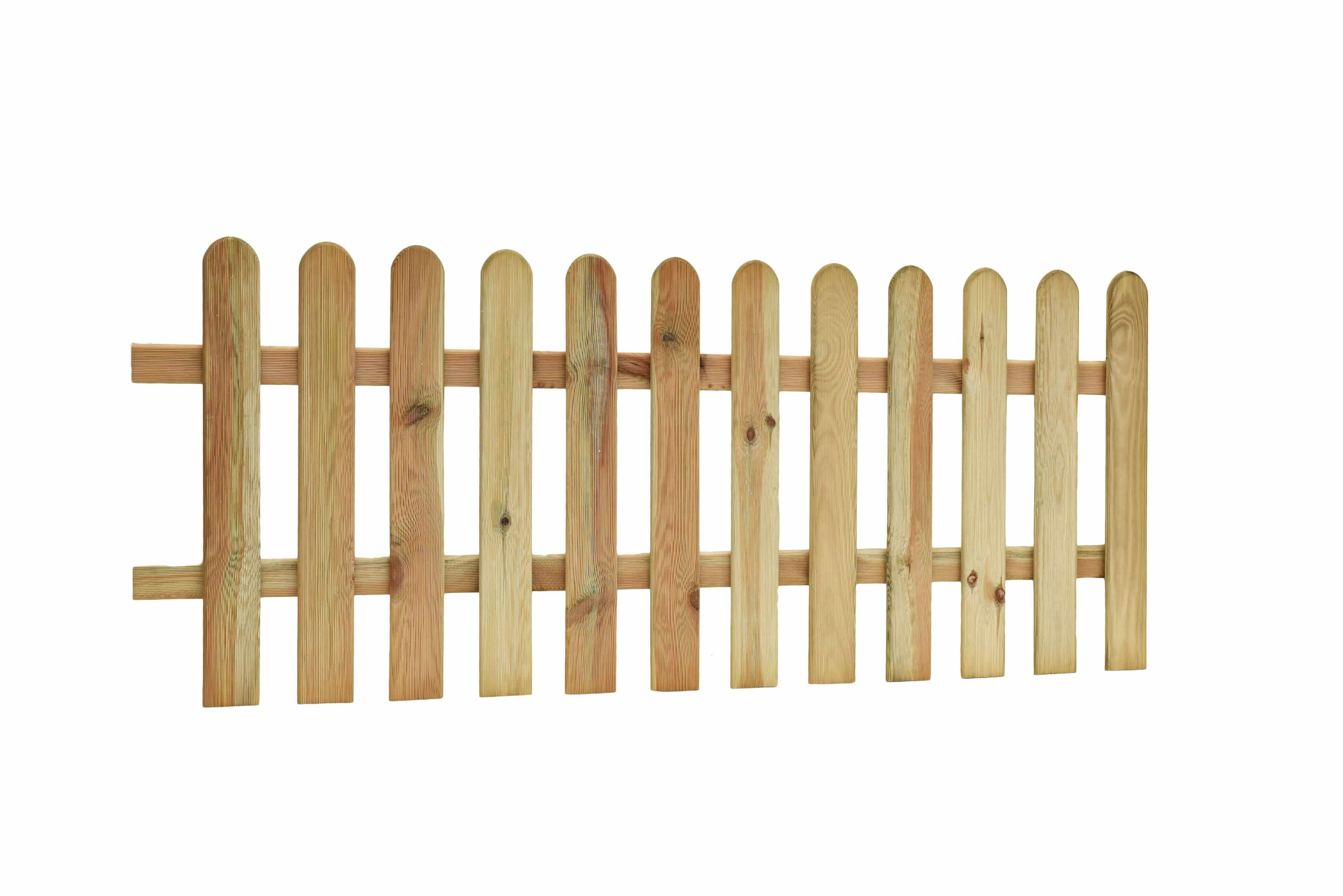 Hek met reliëf | 190x80cm | groen geïmpregneerd