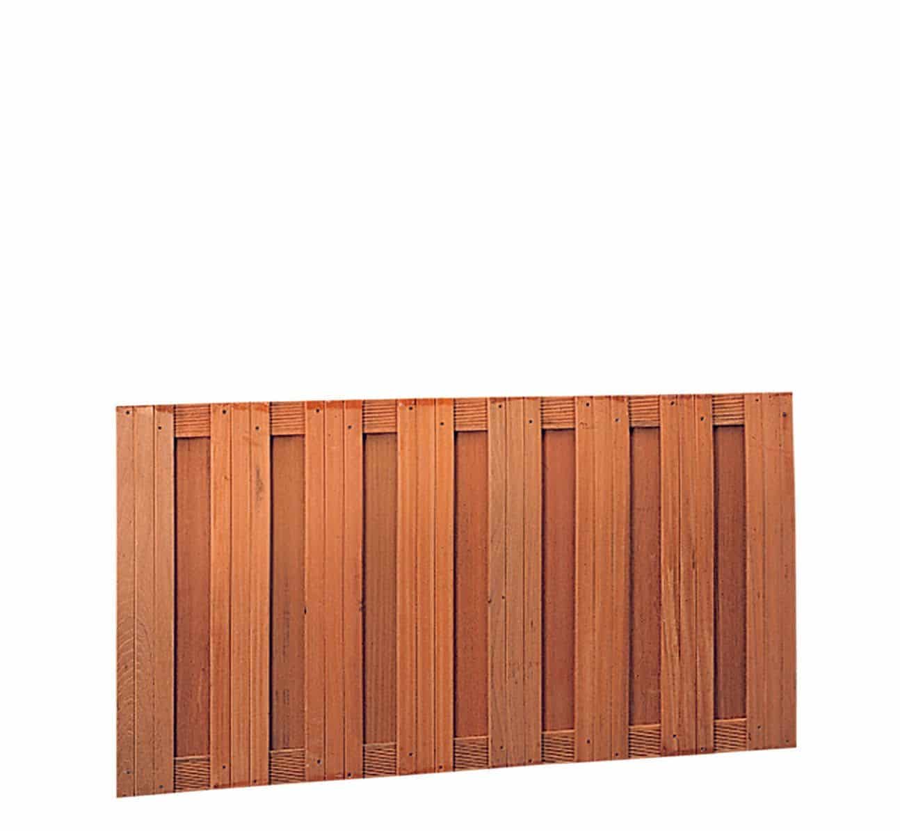 Hardhout | schutting | 180x90cm | 17 planks