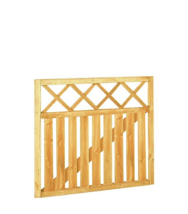 Poort met trellis | 100x90cm | groen geïmpregneerd