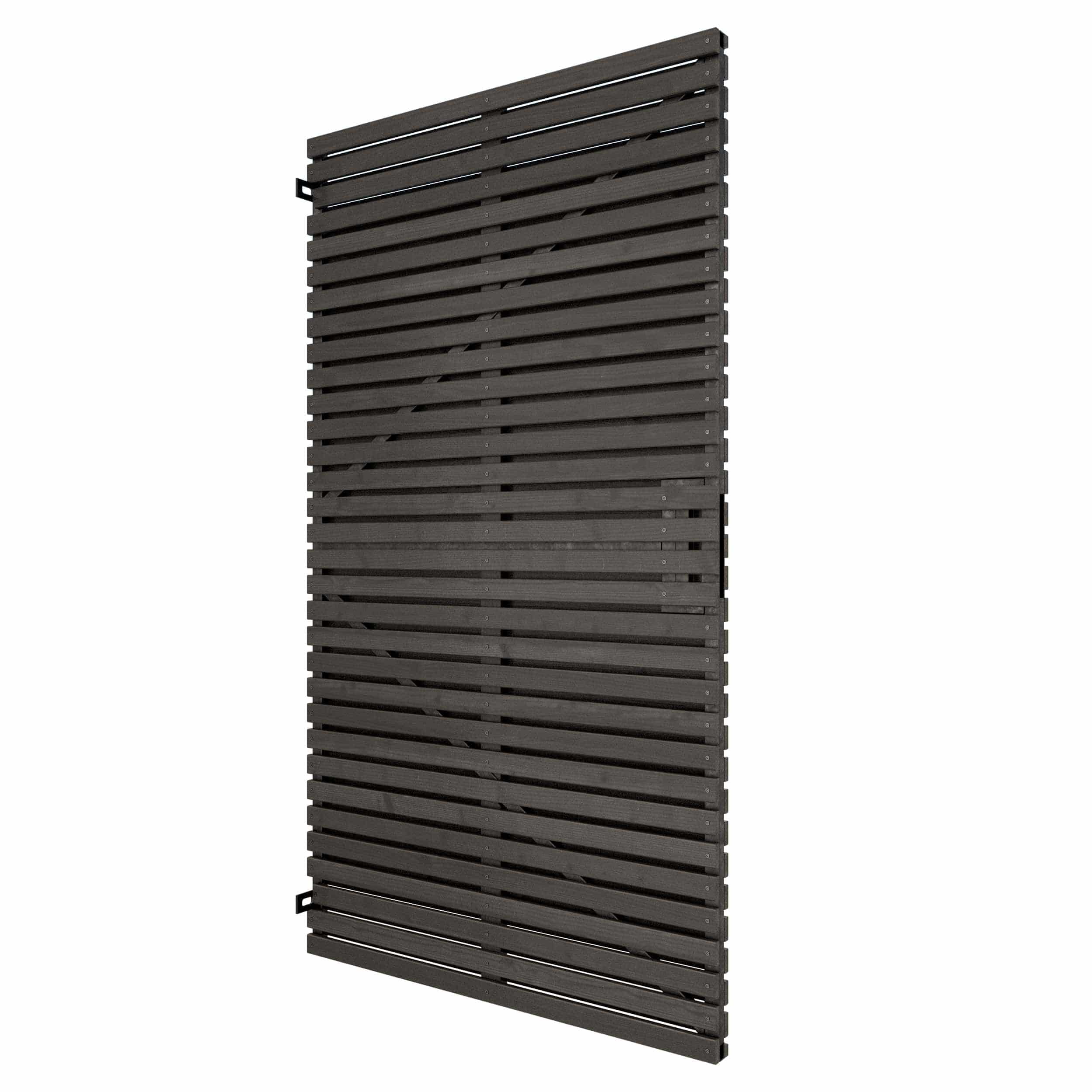 Grenen | schuttingdeur | 178x99x5cm | verstelbaar frame | verticaal | geschaafd | zwart gesp.