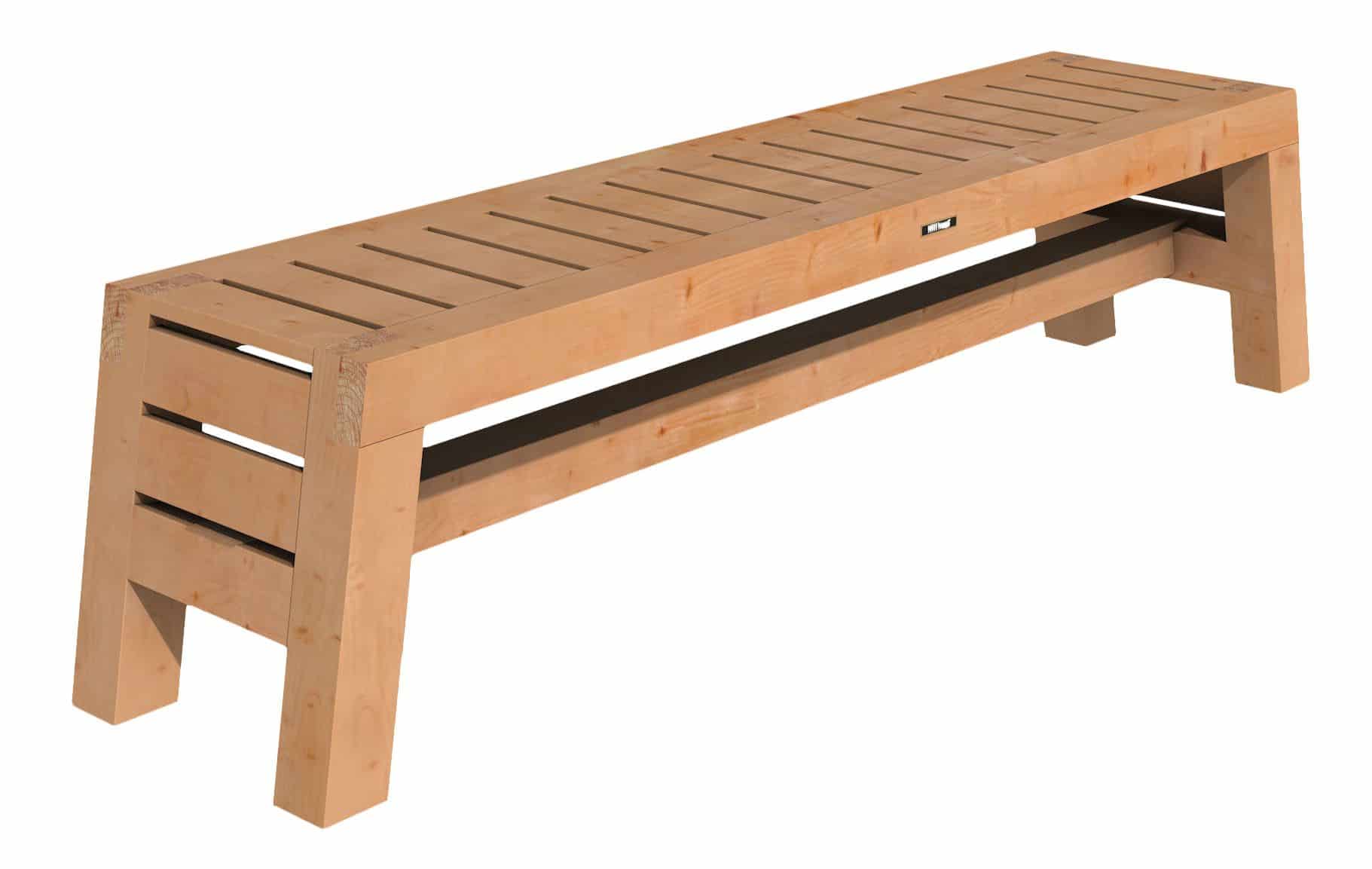 Bank Riva Excellent | 200x45x45cm | onbehandeld