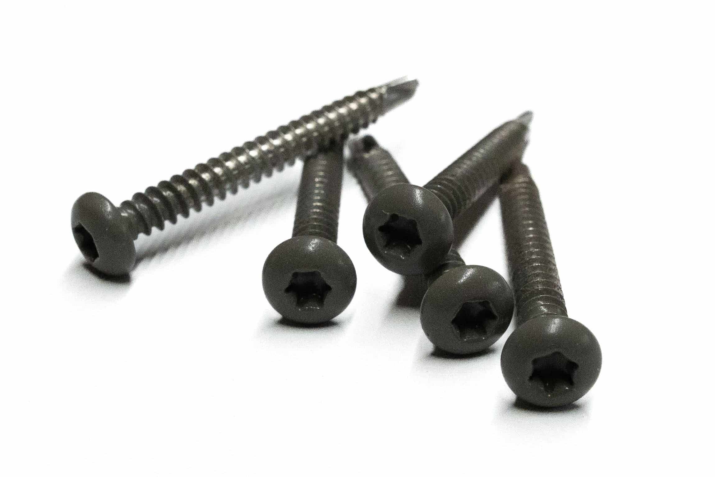 RVS schroef | gekleurde top voor NTW Castellation PRO | set à 50 st. incl. bit | Silver gray