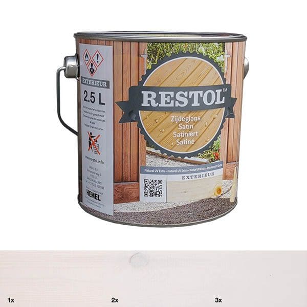 Restol | Houtolie | IJslandwit | semi-dekkend | zijdeglans | 1L
