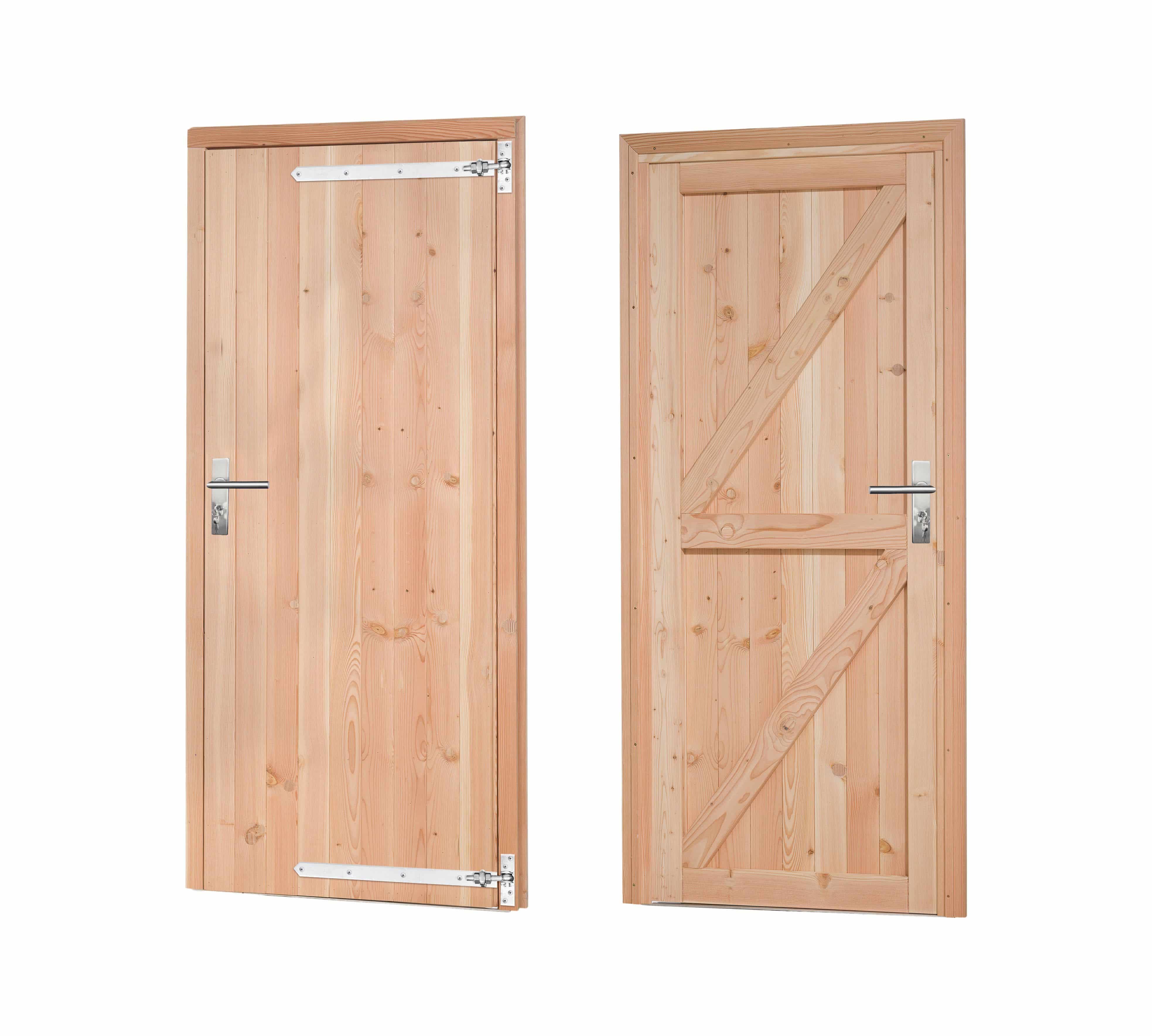 Douglas | deur incl. kozijn | 90x201cm | rechtsdraaiend | onbehandeld