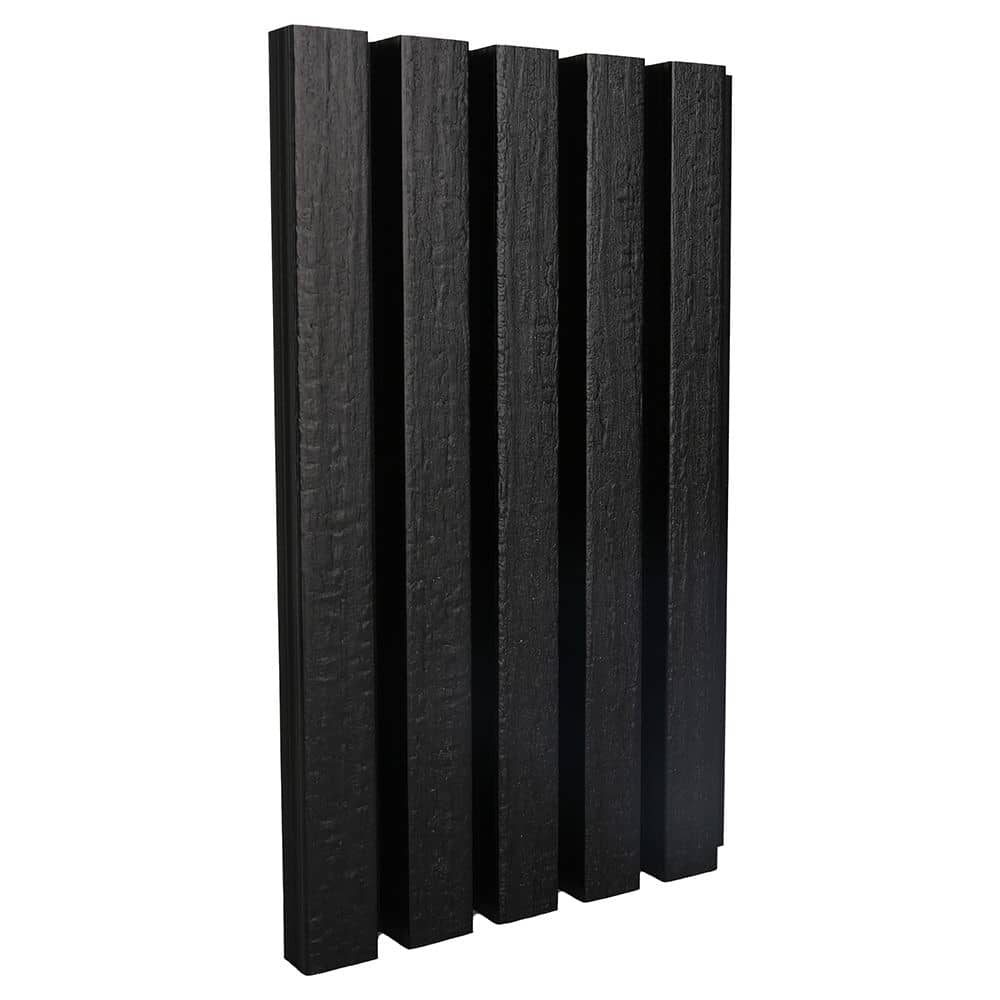 NewTechWood | wand bekleding castellation | 25 profiel | 2,5x19,6x290cm | Ebony zwart