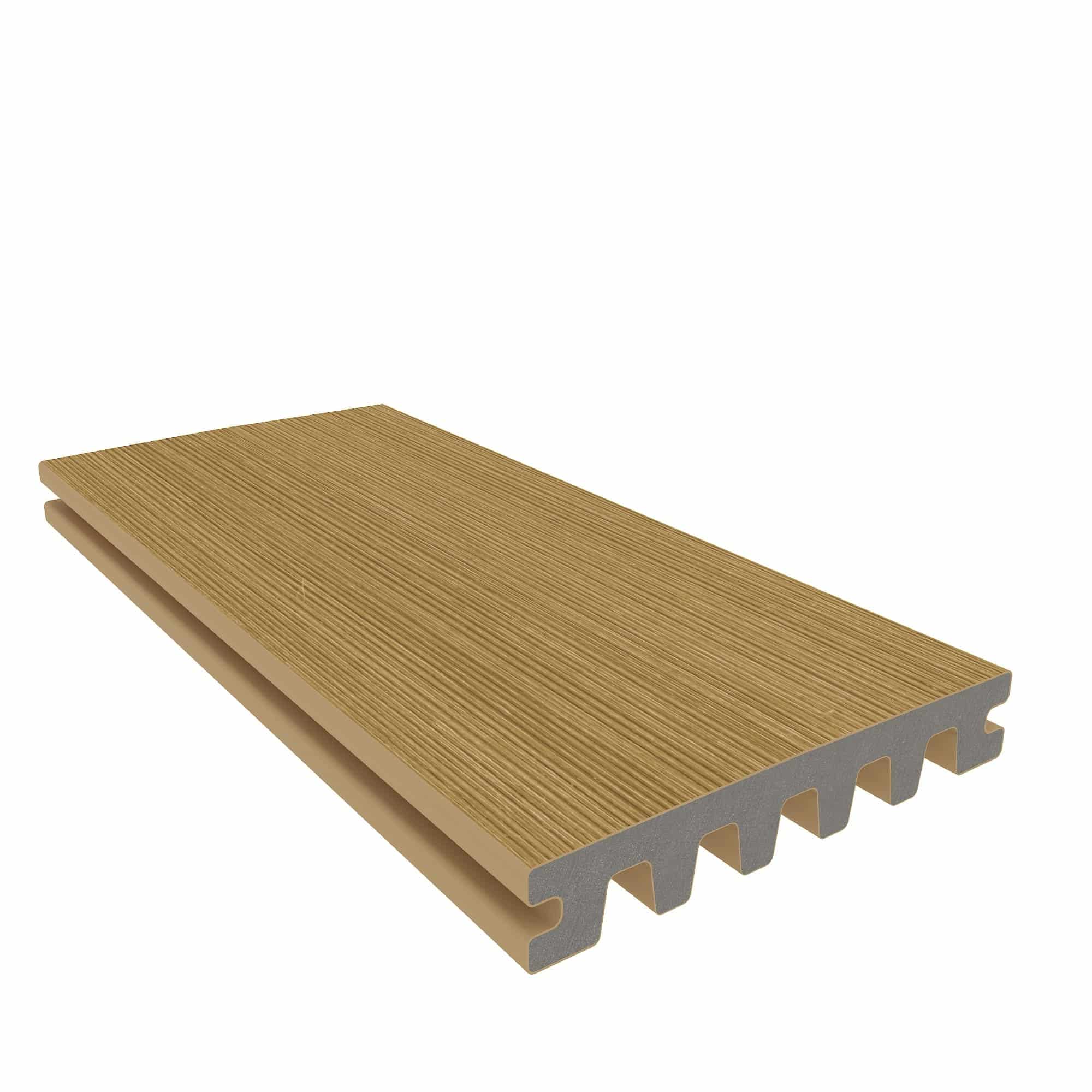 NewTechWood | enkelzijdig dekdeel | houtstructuur | 2,3x13,8x300cm | composiet | Red Cedar