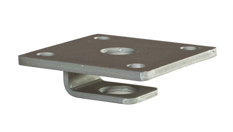 Pitzl bovenplaat | M20 | opwaailip | 100x100x6mm