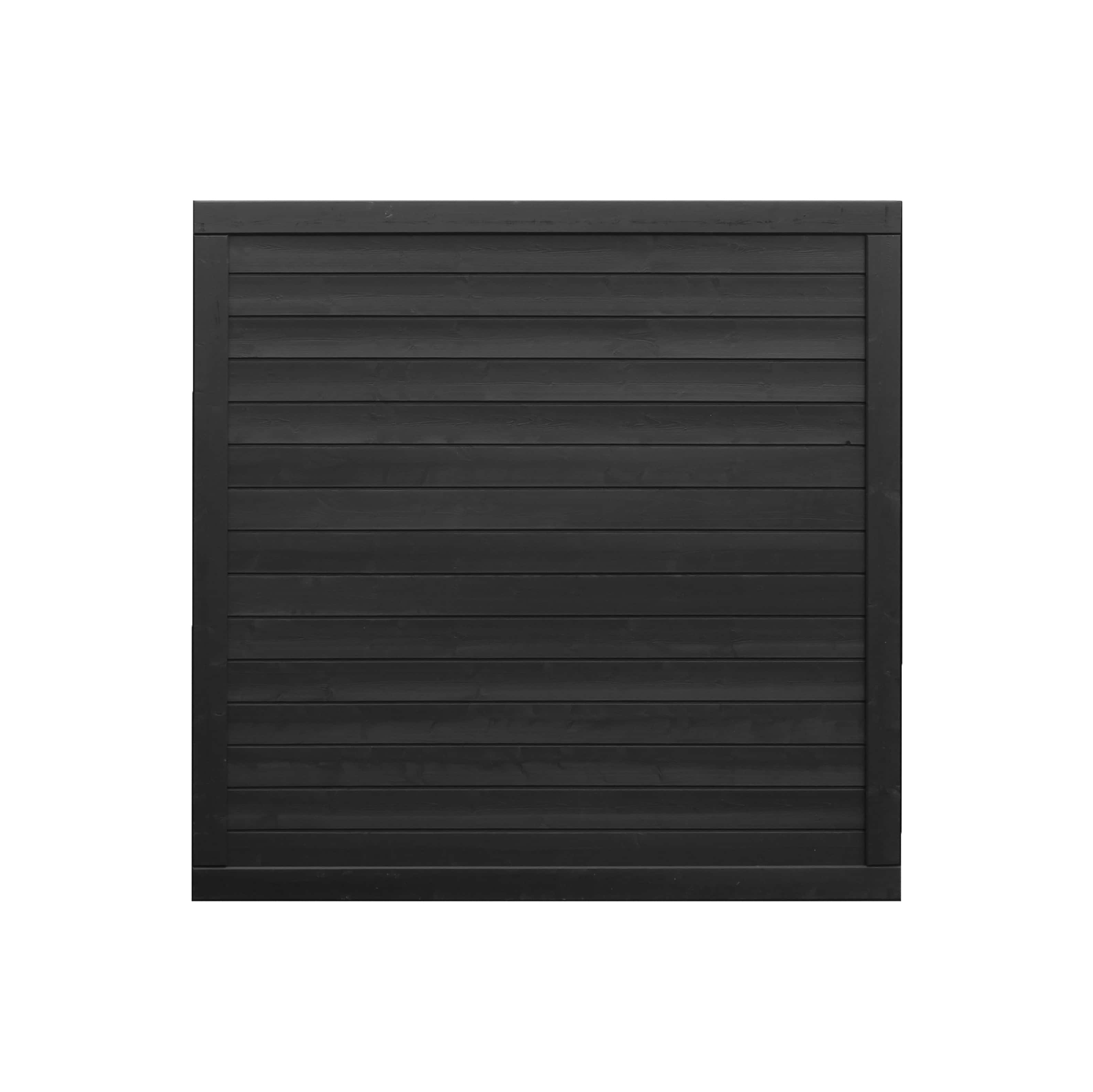 Vuren tuinscherm Hillhout Basic Excellent | 180x180x4,5cm | zwart gespoten (RAL 9005)