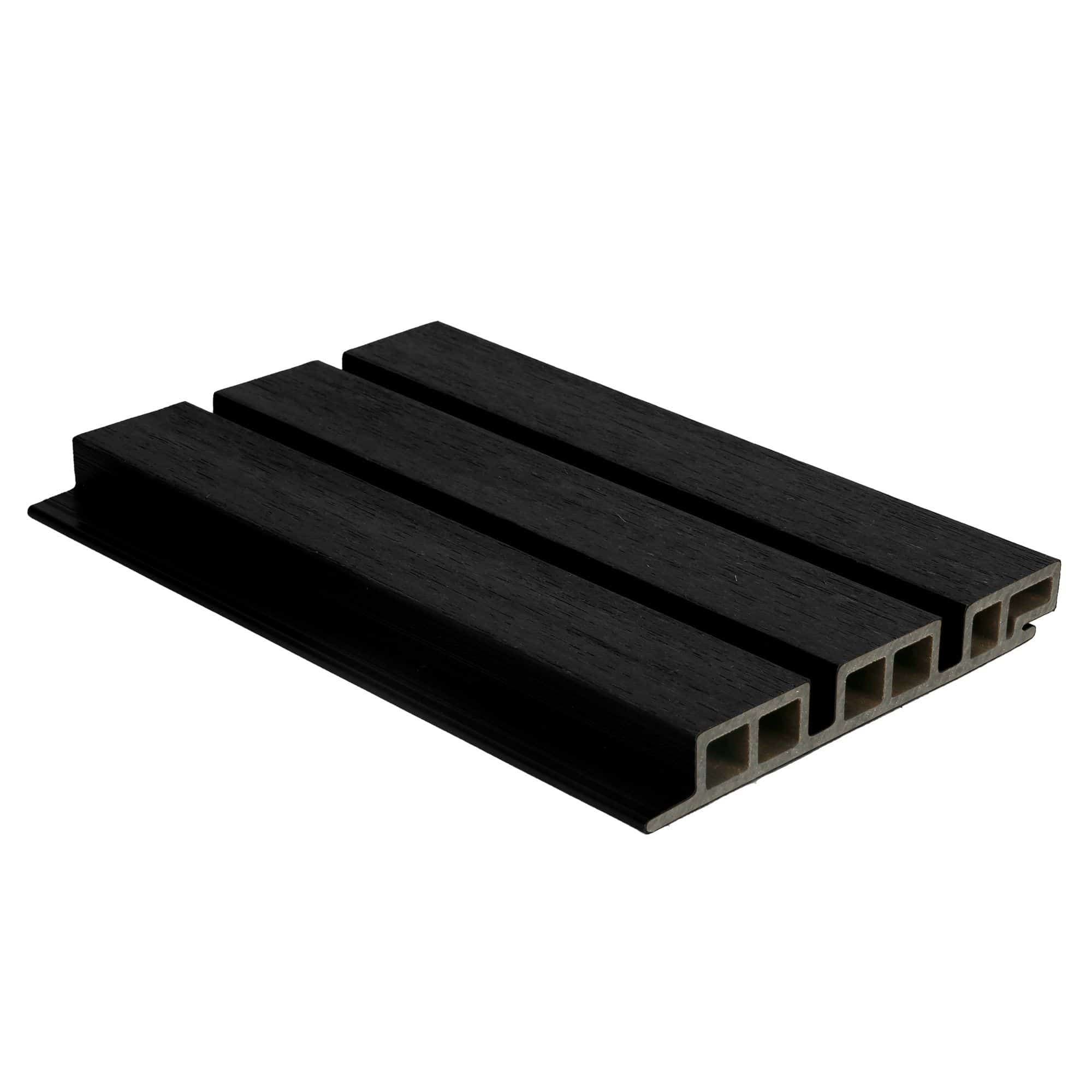 NewTechWood | wand bekleding castellation | 50 profiel | 2,5x19,6x290cm | Ebony zwart