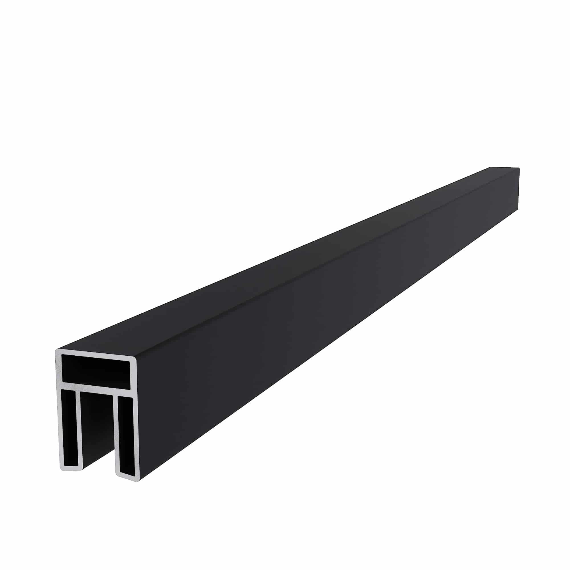 NewTechWood | aluminium frameset t.b.v. triple schermplanken | zwart