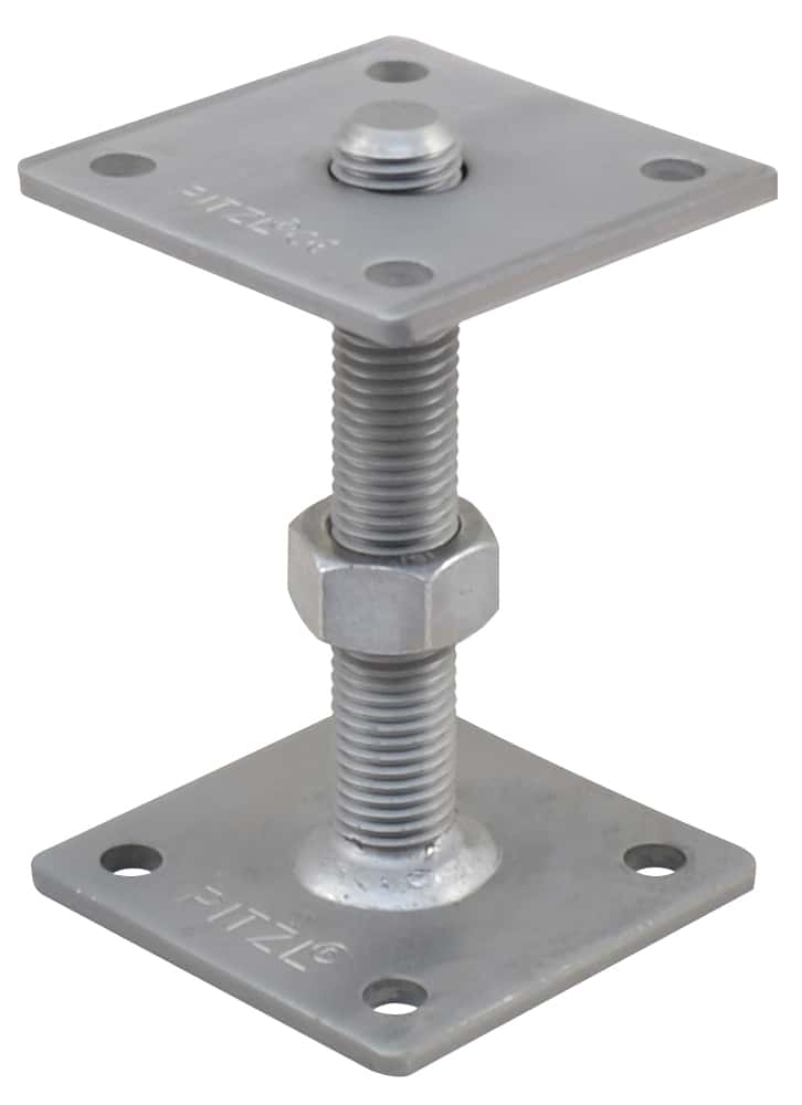 Pitzl paaldrager | compleet | M20 | H=150mm | losse plaat | losse moer