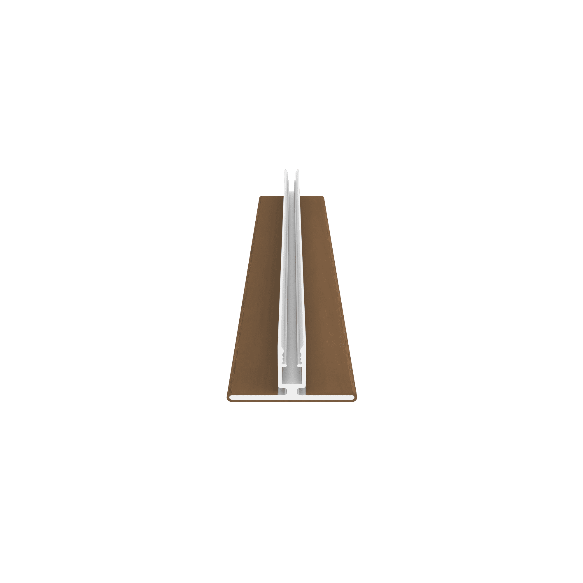 NewTechWood co-extrusie alu U-klikprofiel 300cm | Teak