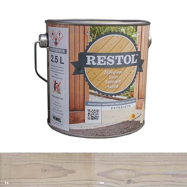 Restol | Houtolie | White wash | zijdeglans | 1L