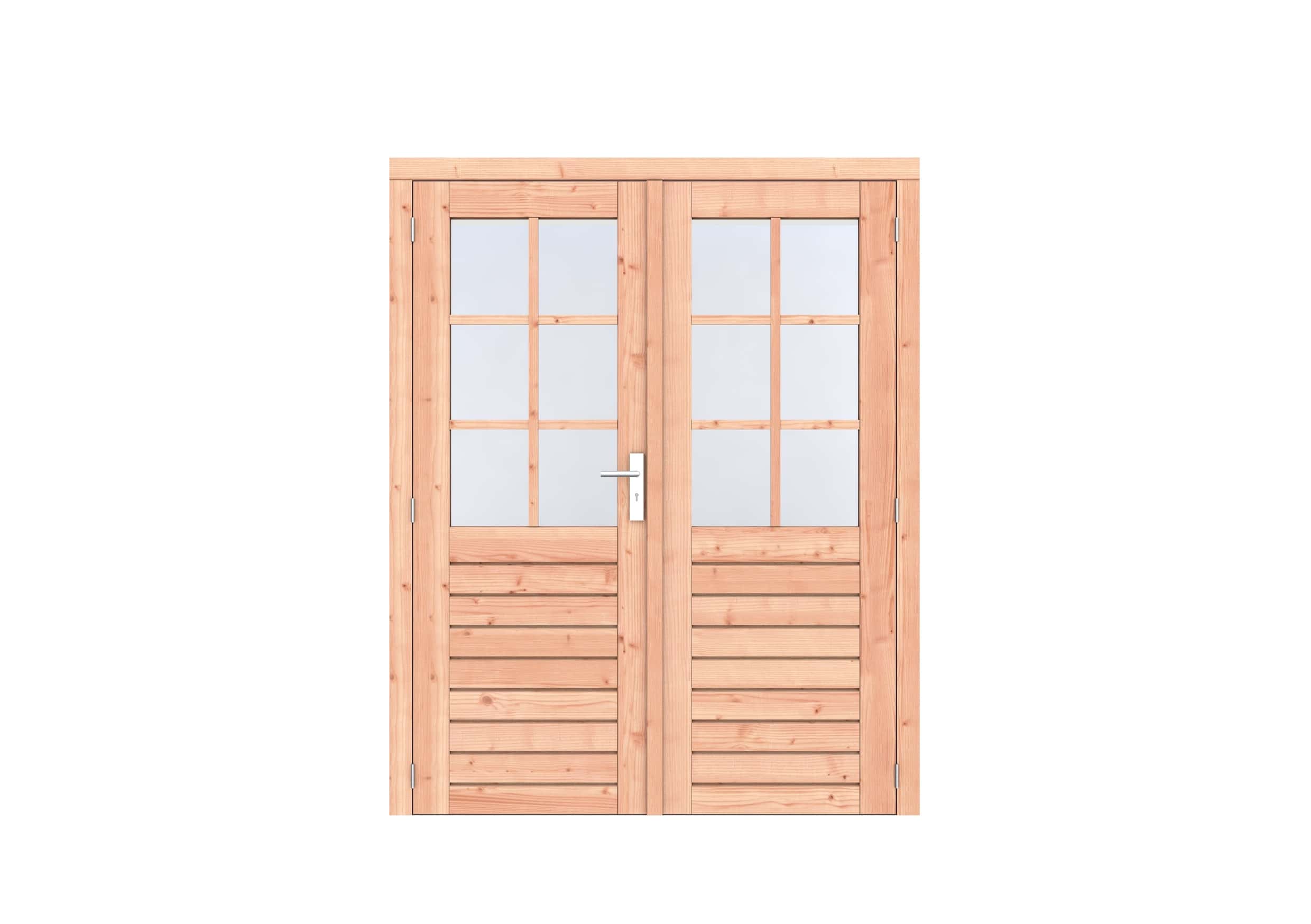 Douglas 1-ruits dubbele deur Prestige | 168x209cm | onbehandeld