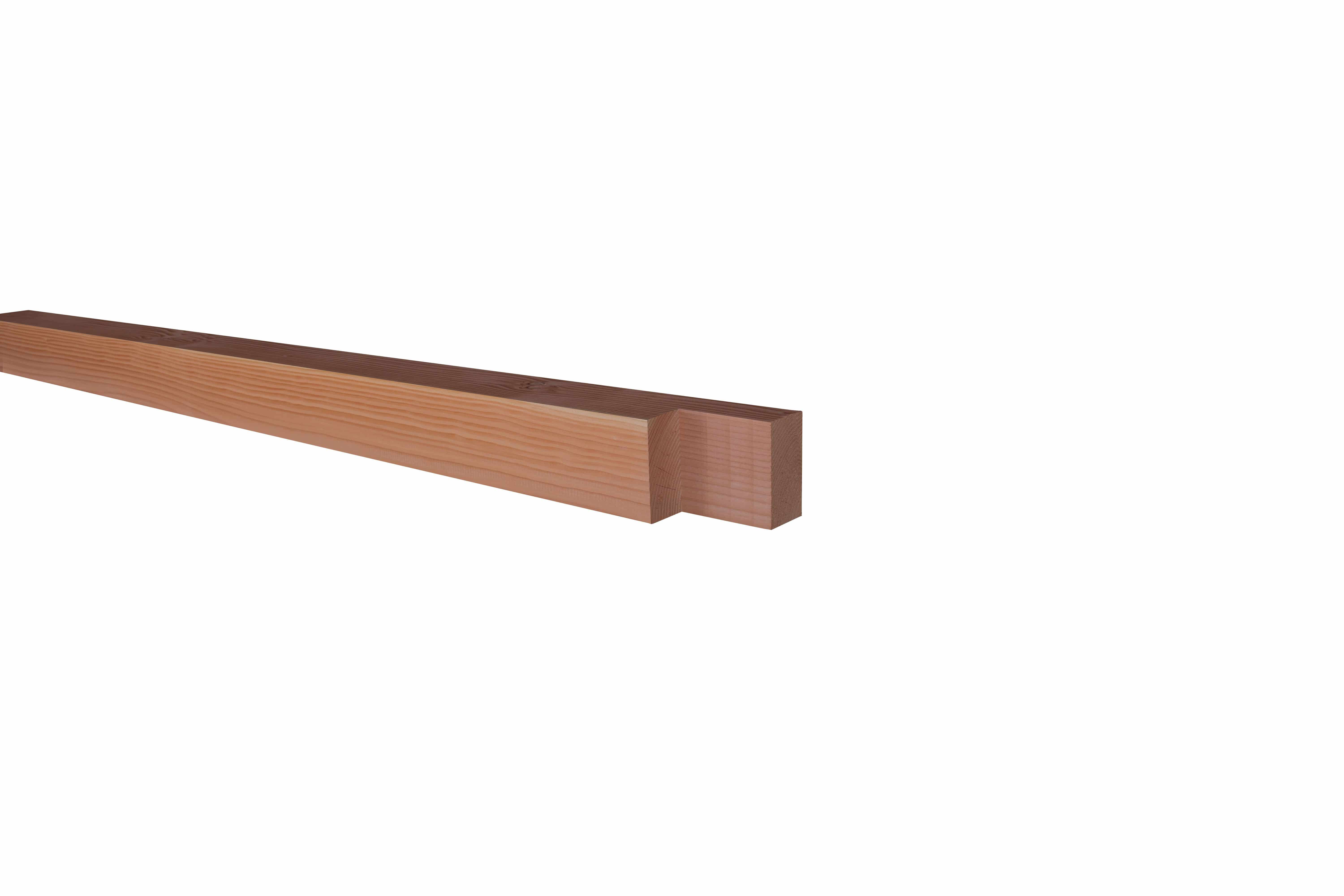 Douglas | tussenstaander met inkeping t.b.v. zelfbouw | 14x14x240cm|geschaafd | onbehandeld