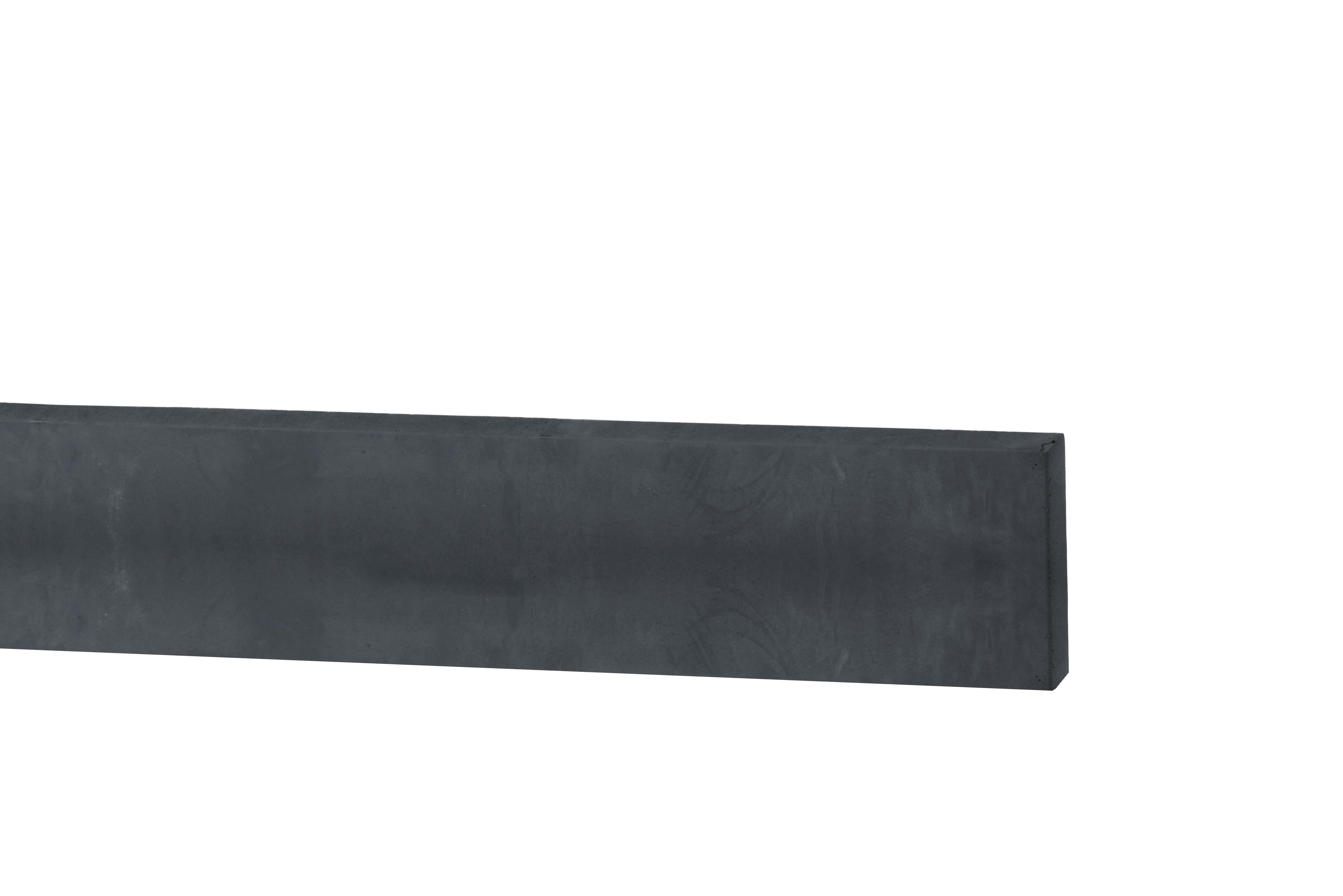 Betonplaat | glad | 24x3,5x184cm | antraciet | ongecoat