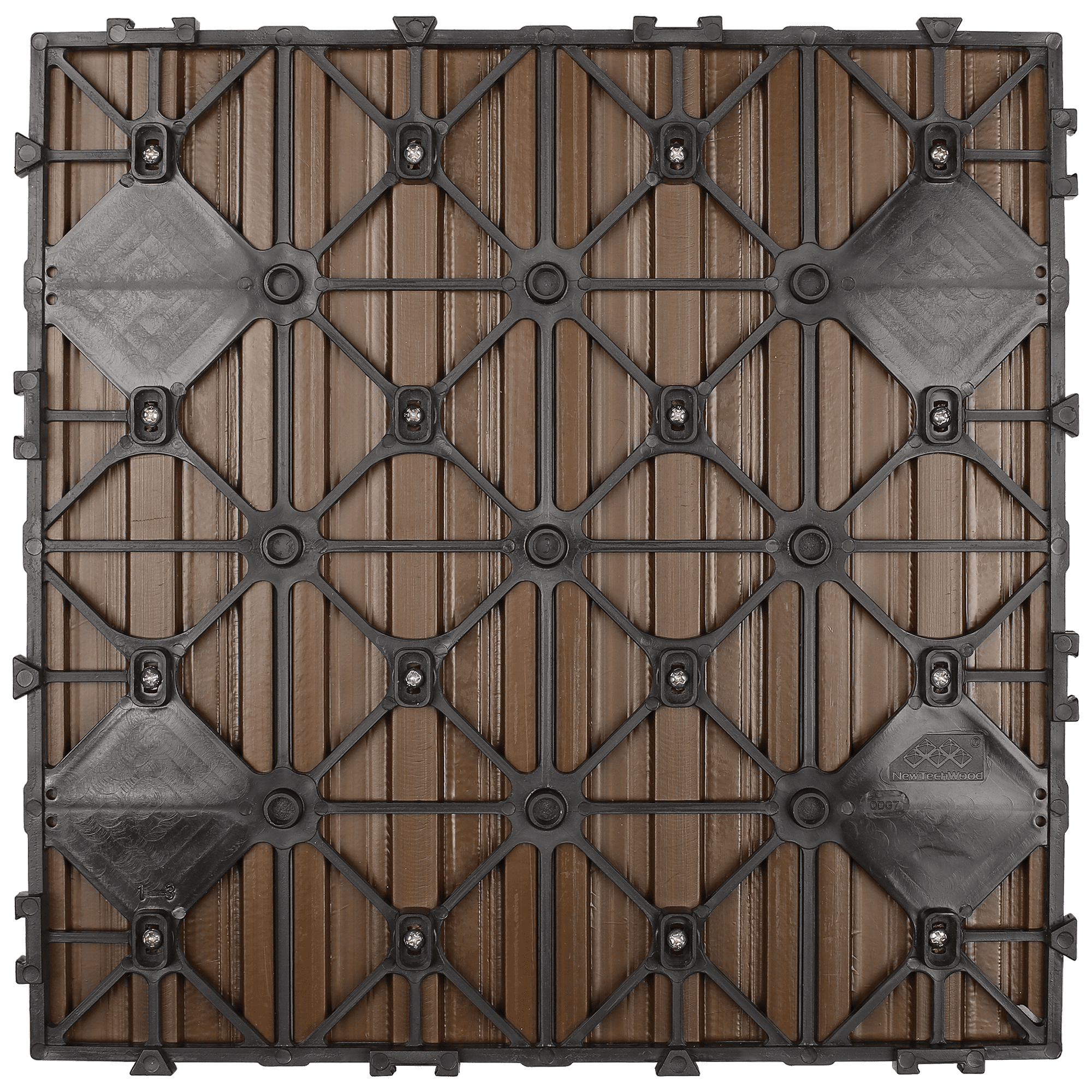NewTechWood HKC kliktegel | 30x30cm | Teak