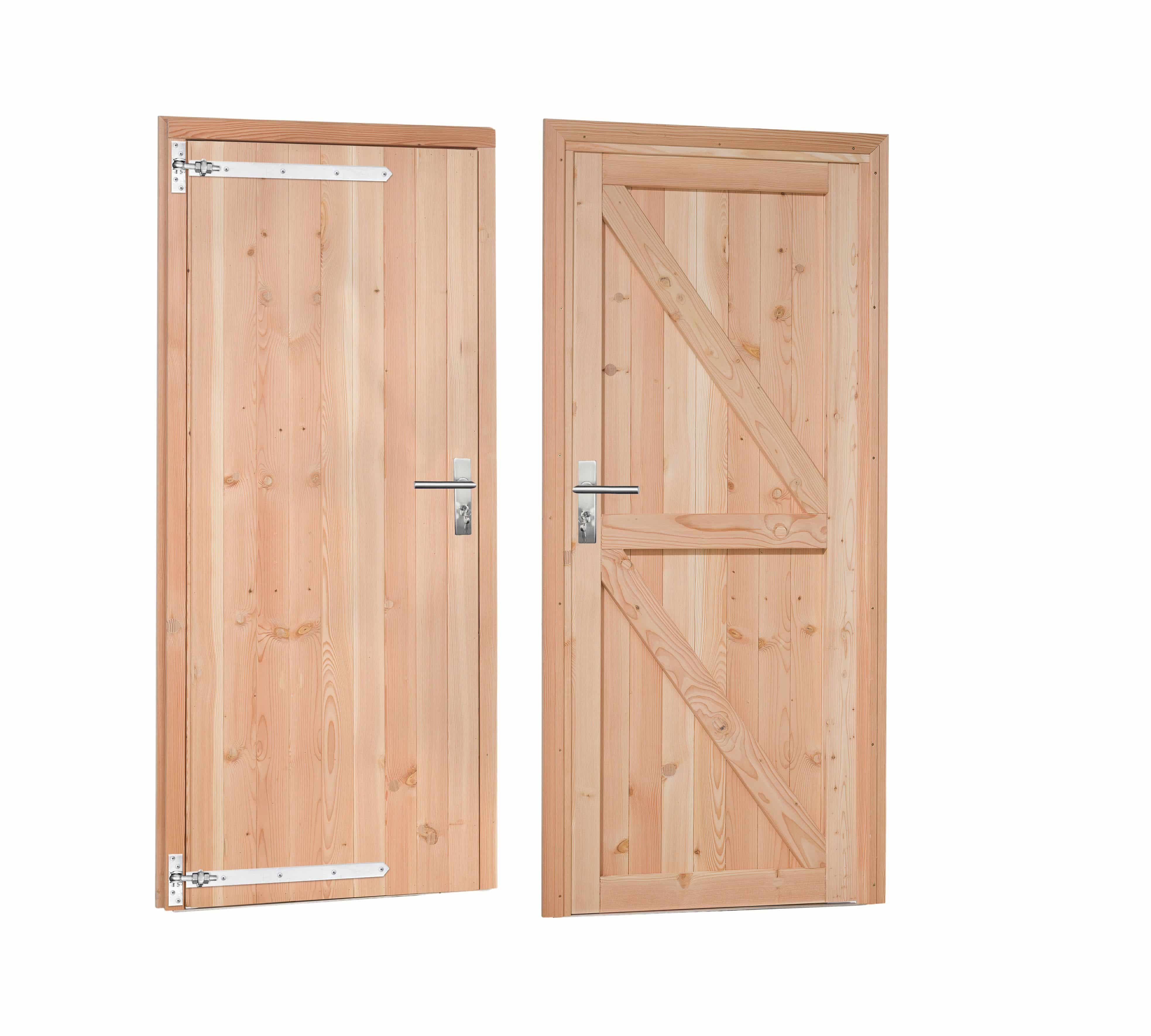 Douglas | deur incl. kozijn | 90x201cm | linksdraaiend | onbehandeld