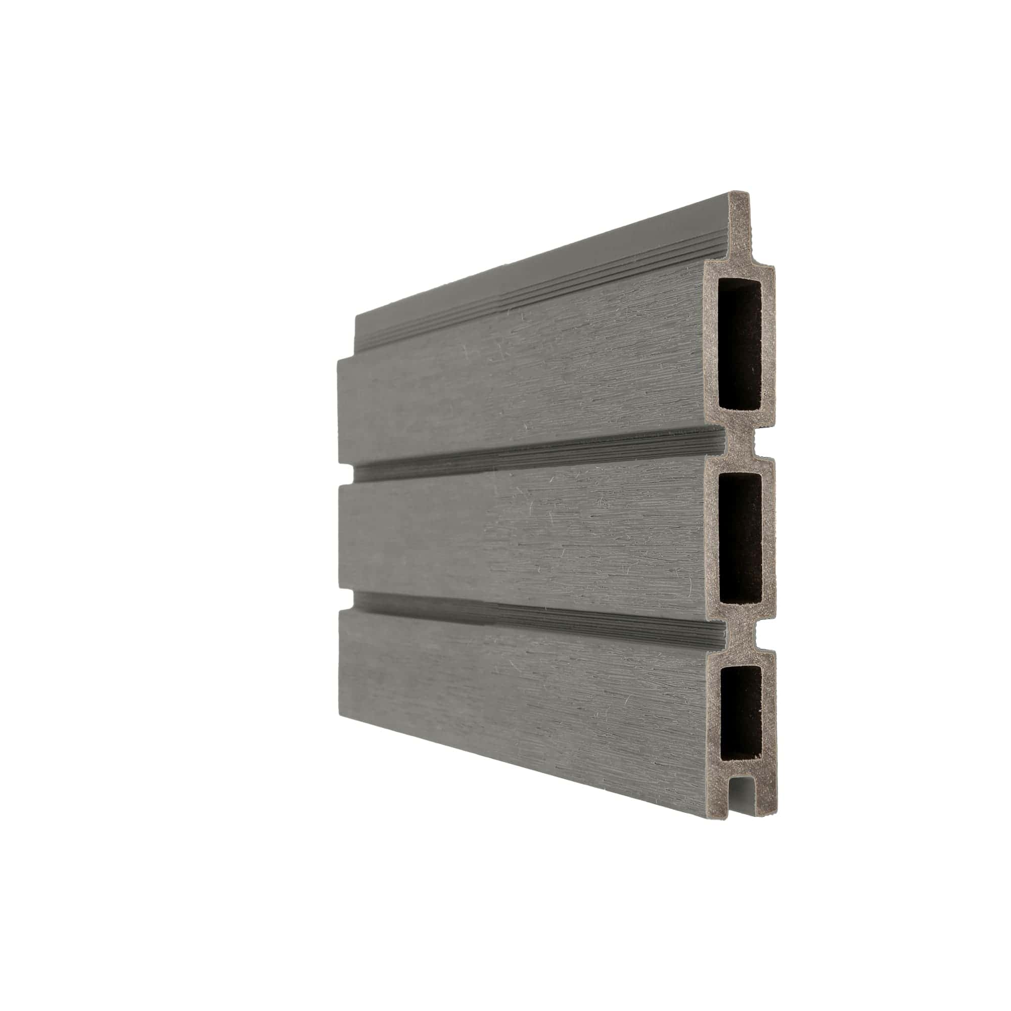 NewTechWood | Co-extrusie composiet Triple Rhombus schermplank | 2,1x16x180cm | Silver Gray