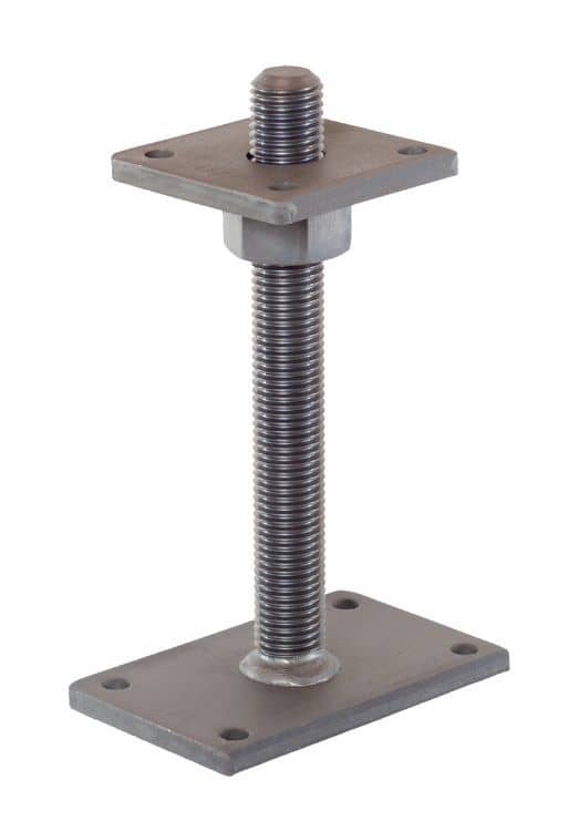 Pitzl paaldrager | M30 | H=250mm | onderplaat 160x100x6mm | bovenplaat 100x100x6mm+vastgelaste moer