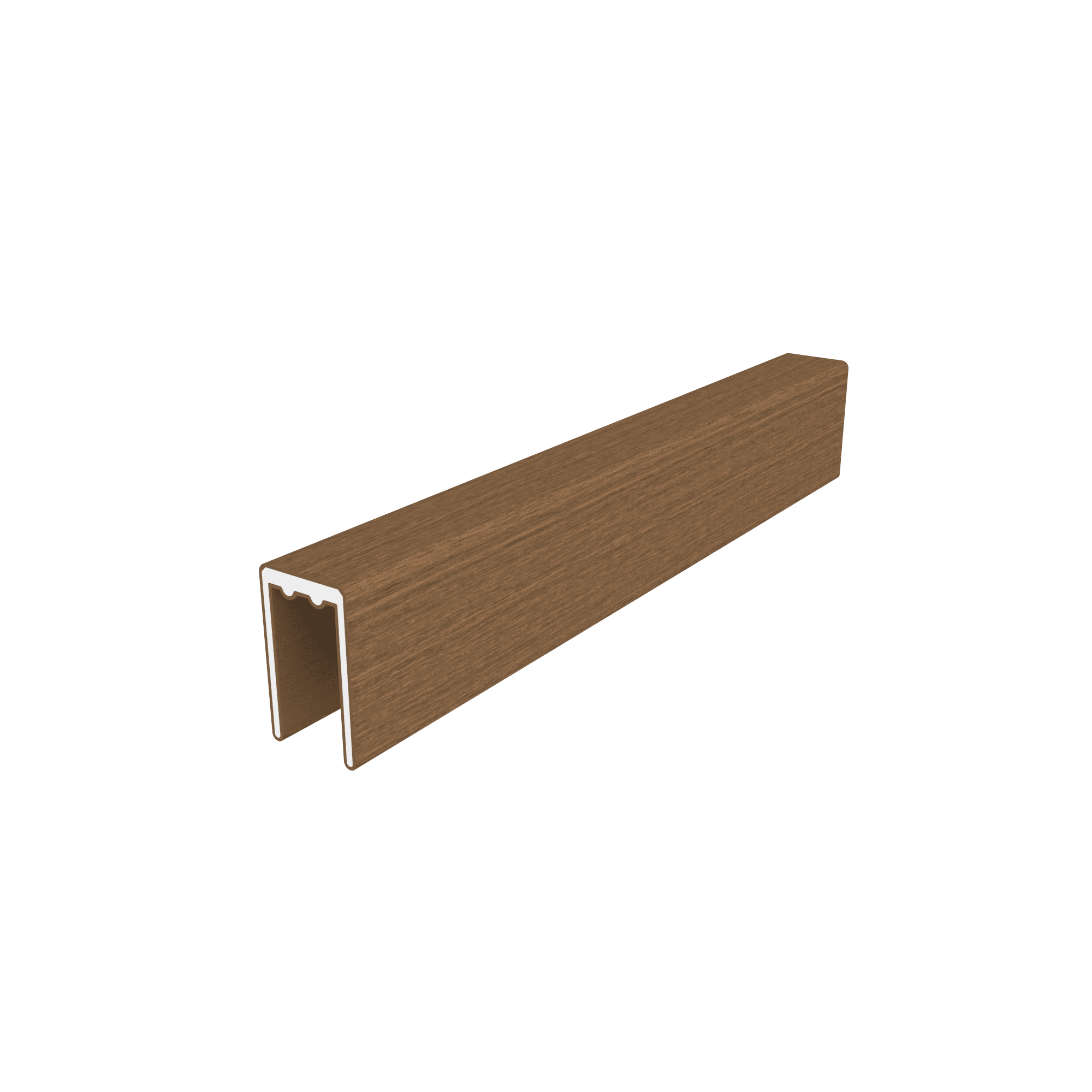 NewTechWood alu co-extrusie frameset t.b.v scherm i.c.m betonpalen | Teak