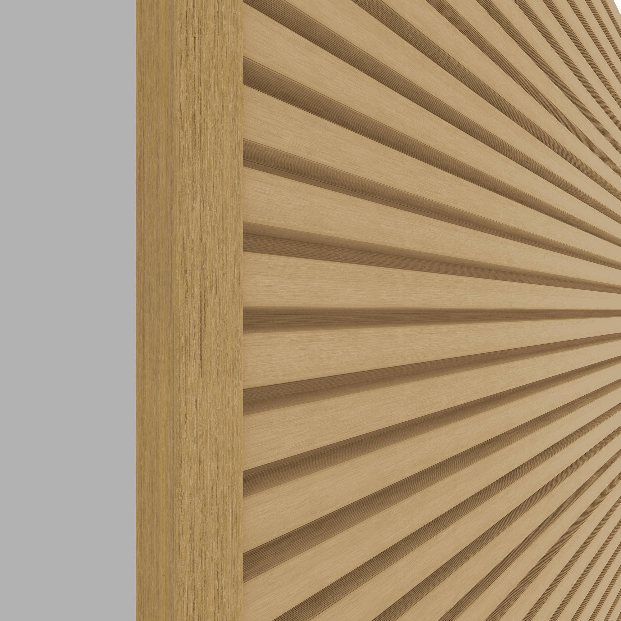 NewTechWood | eindprofiel t.b.v. Castellation PRO | 5x5x300cm | Red Cedar