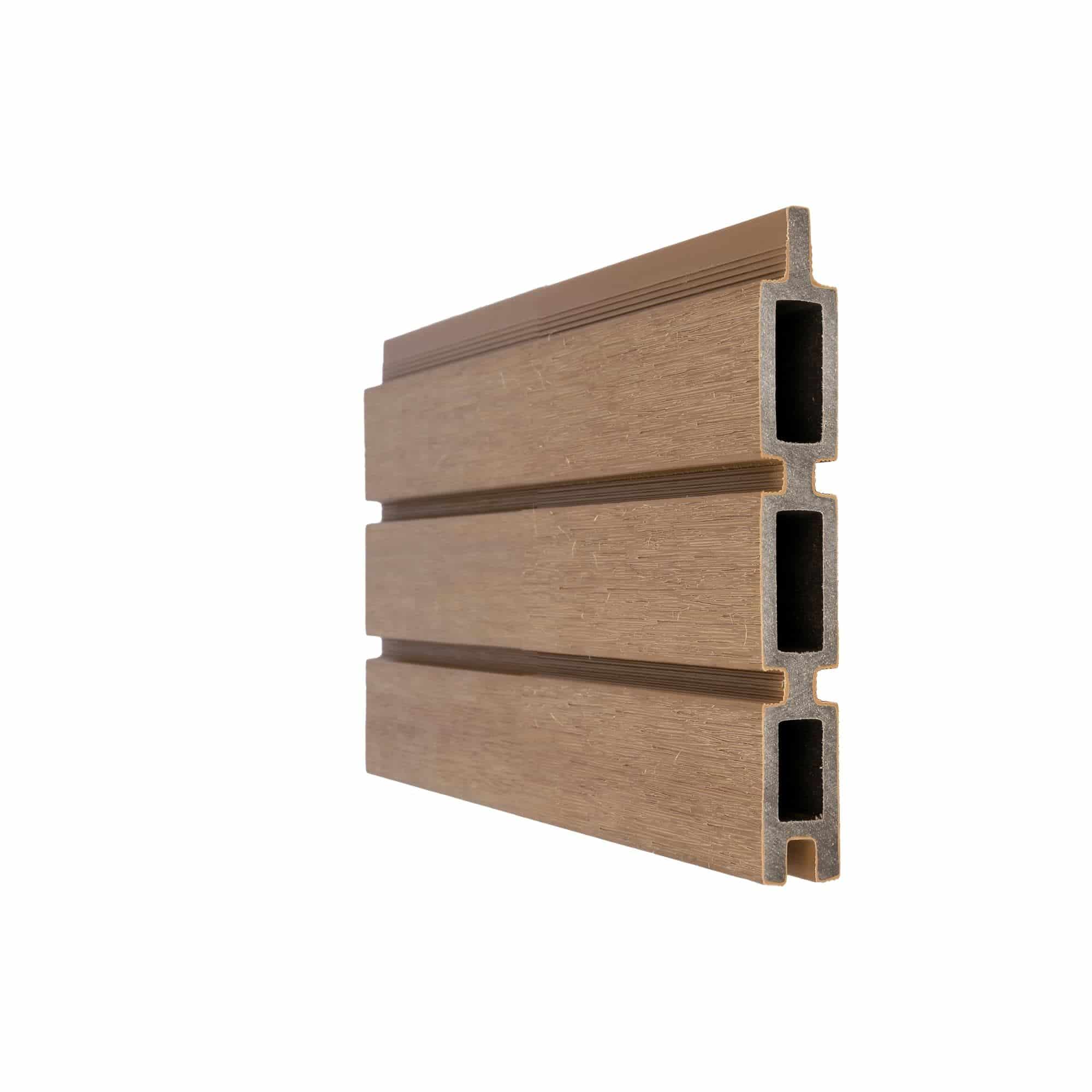 NewTechWood | Co-extrusie composiet Triple Rhombus schermplank | 2,1x16x180cm | Teak