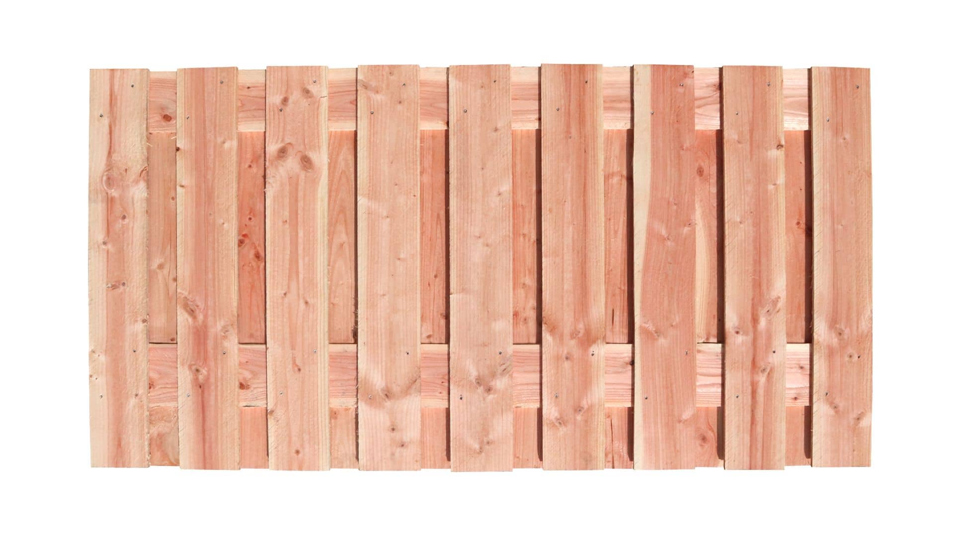 Douglas | schutting t.b.v. betonsysteem | 180x90cm | 19-planks | fijnbezaagd | onbehandeld