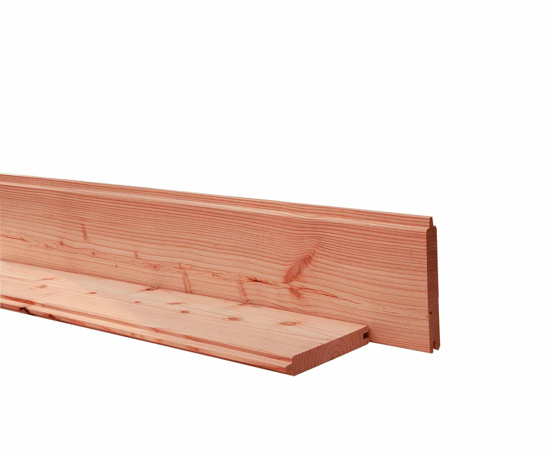 Douglas | blokhutprofiel | 2,8x19,5x500cm| geschaafd | onbehandeld