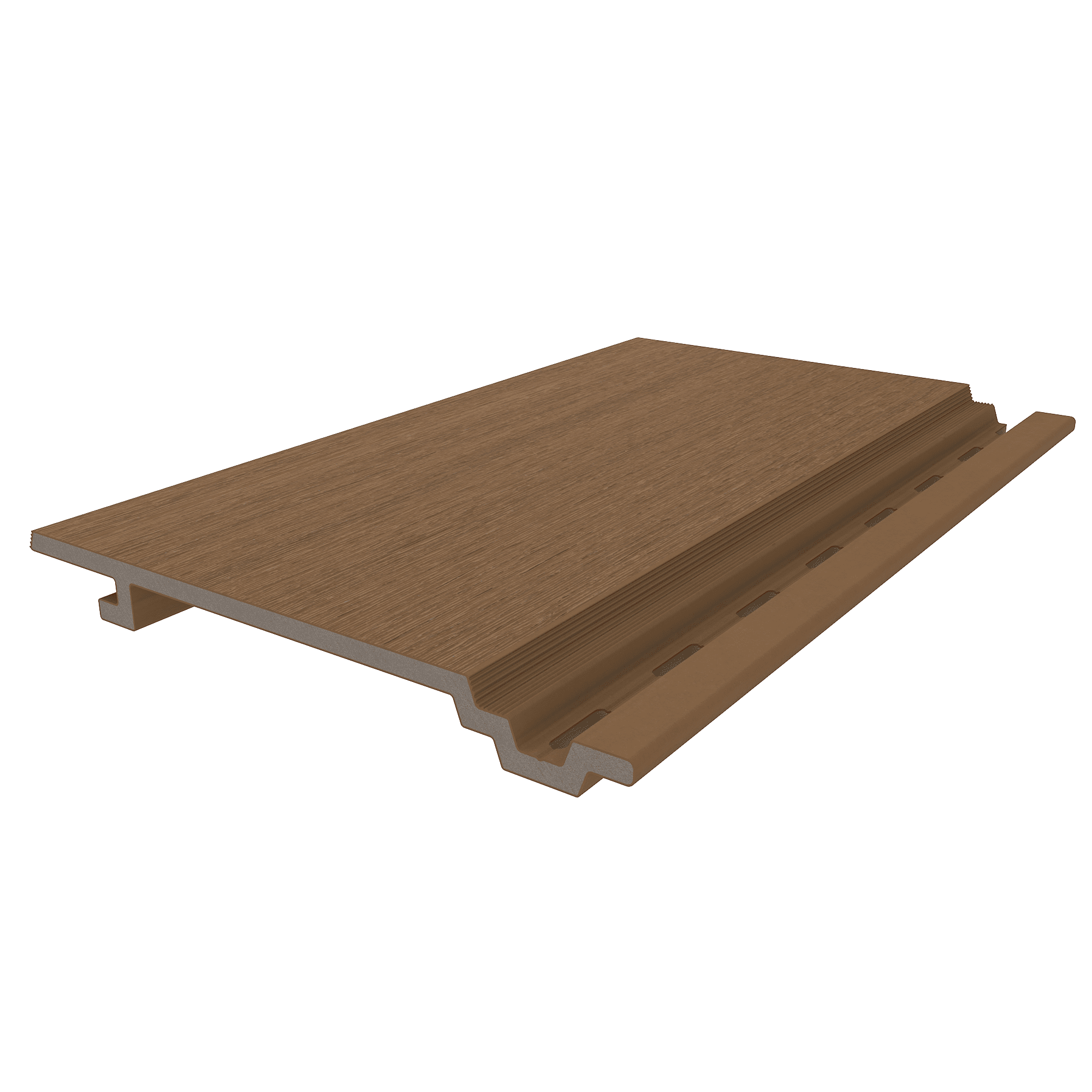 NewTechWood HKC wandbekleding vlak | 1,9x18,8x400cm (wb 15,3cm) | Teak