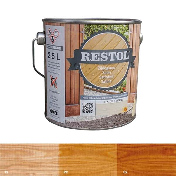 Restol | Houtolie | Bruin Naturel | zijdeglans | 2,5L