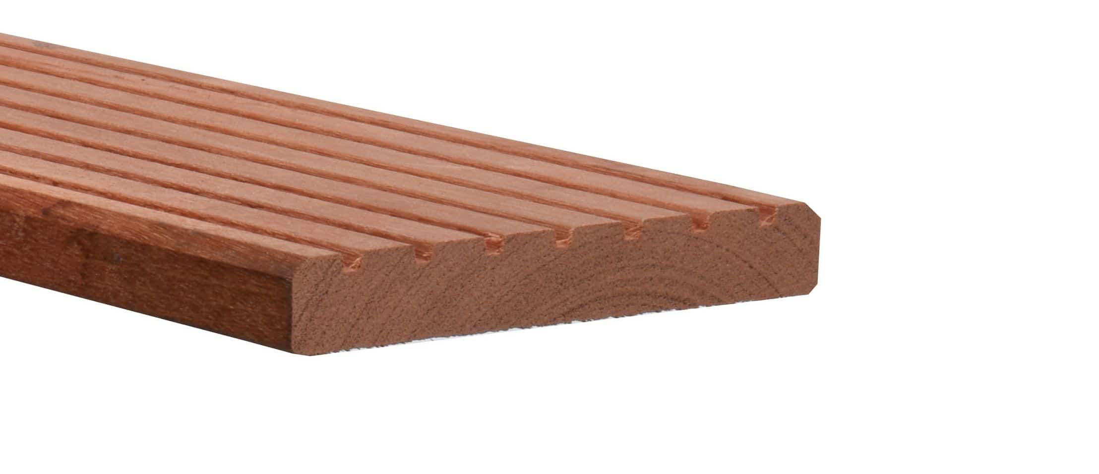 Bangkirai | vlonderplank | geprofileerd | 21x145mm | 8 groeven