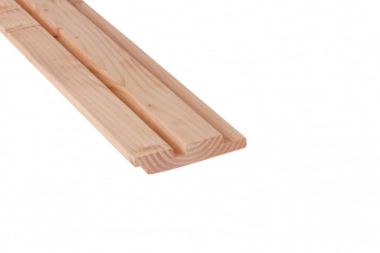 Douglas | rhombusprofiel | 2,7x14,5x400cm | geschaafd | onbehandeld