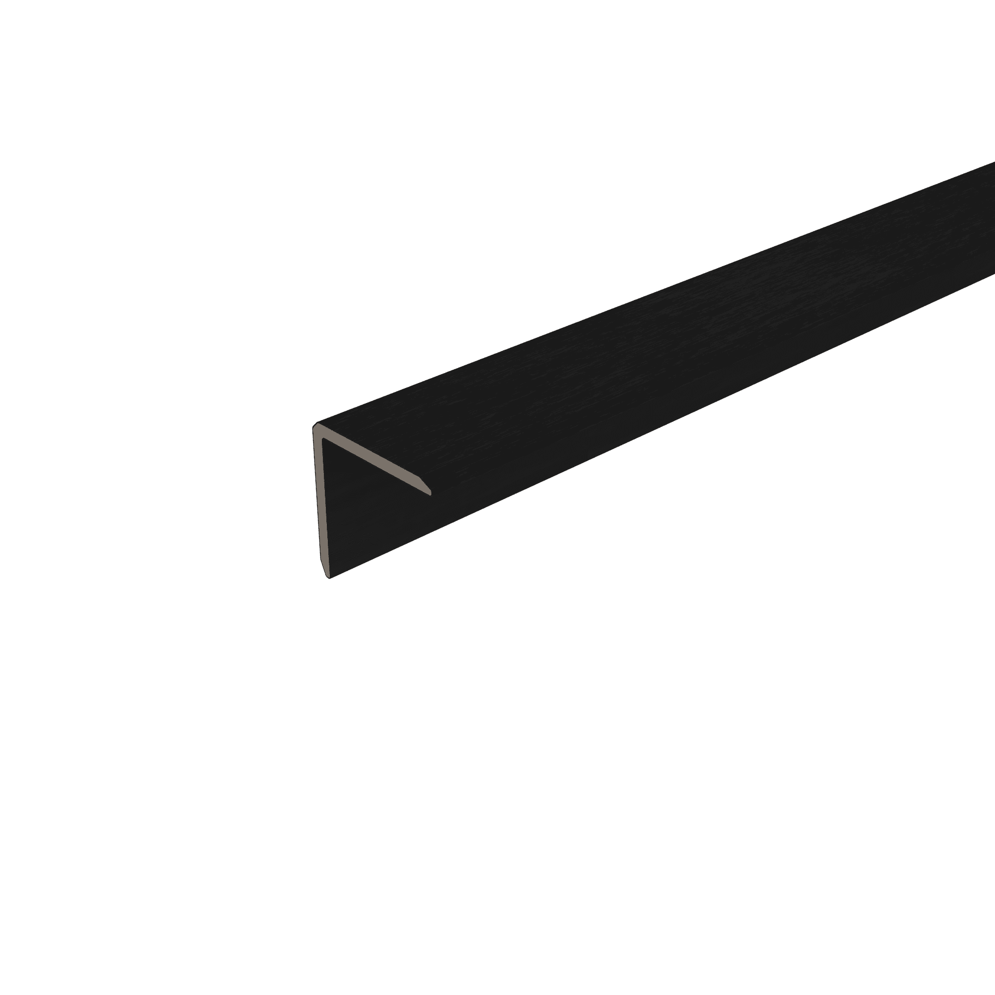 NewTechWood HKC hoekprofiel | 5,5x5,5x300cm | Ebony zwart