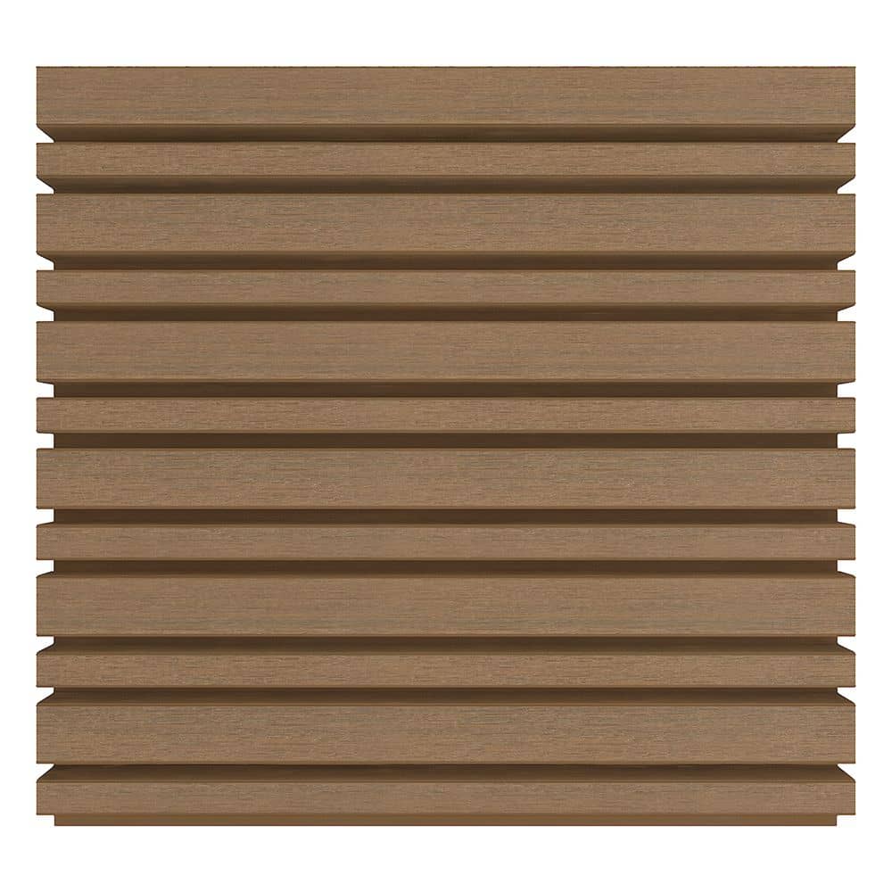 NewTechWood | wand bekleding castellation | 4325 profiel | 2,5x19,6x290cm | Teak