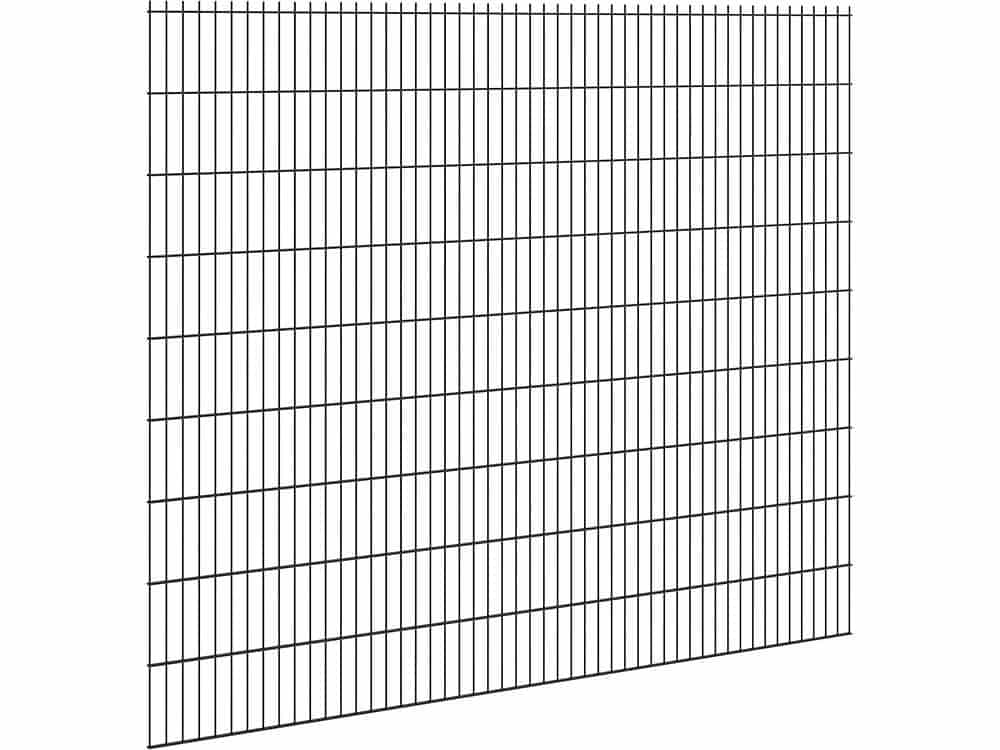 Hillfence metalen scherm | dubbele staafmat | 250x103cm | zwart