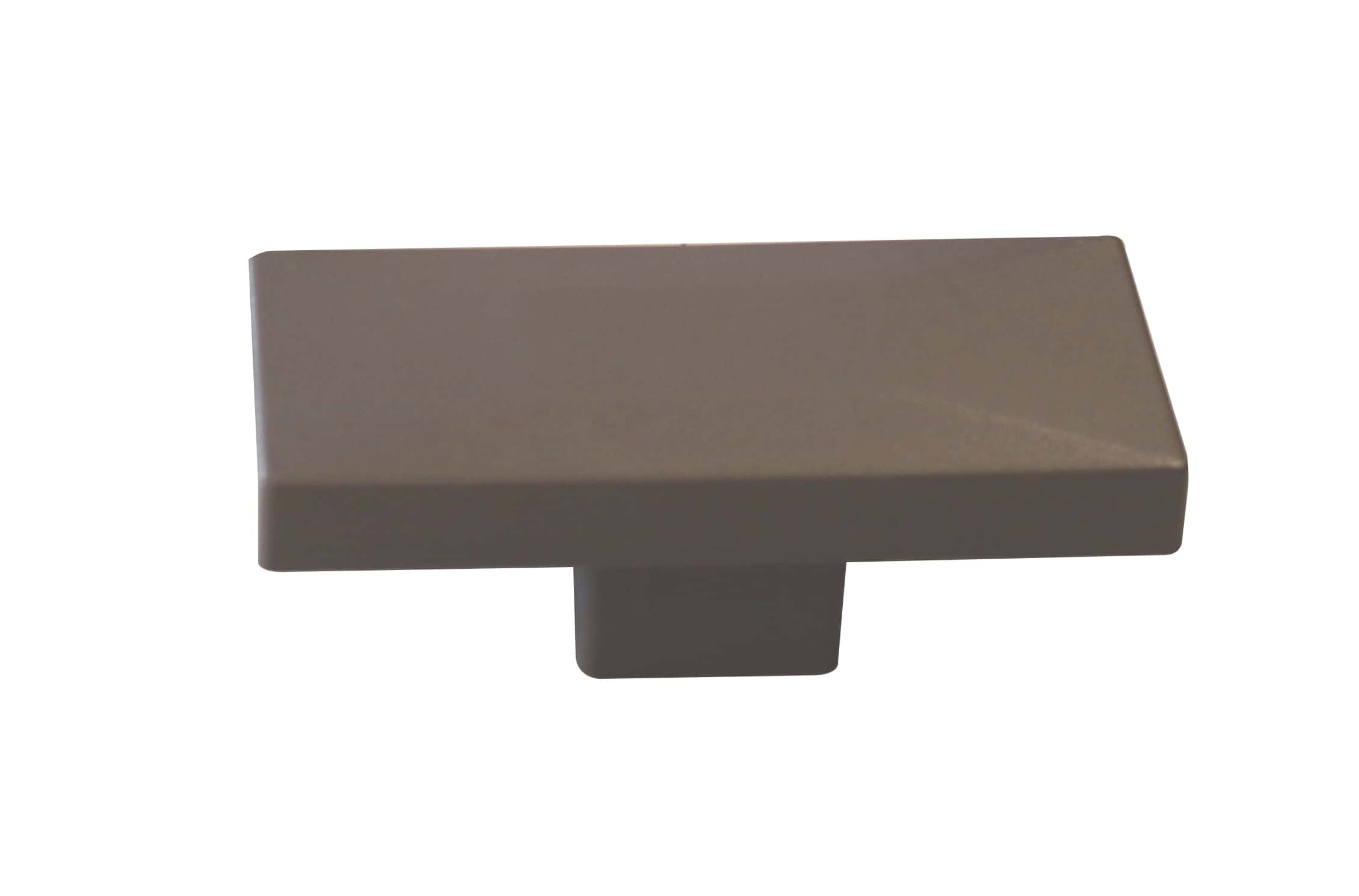 PVC afdekdop t.b.v. H-gleufpaal | kwartsgrijs RAL7039