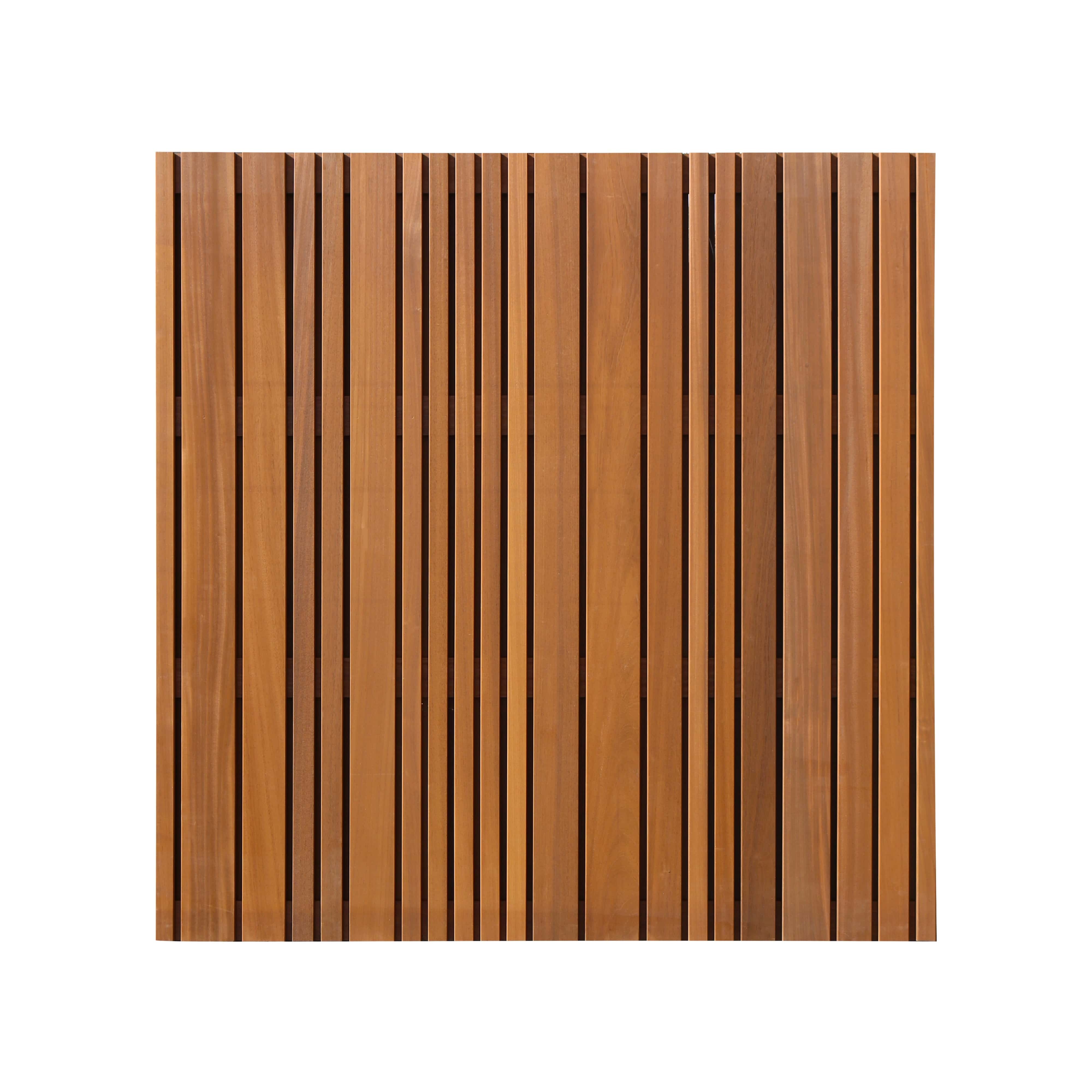 Thermovision Ayous geschaafd lattenscherm | verticaal | 180x180x3,9cm | thermisch gemodificeerd