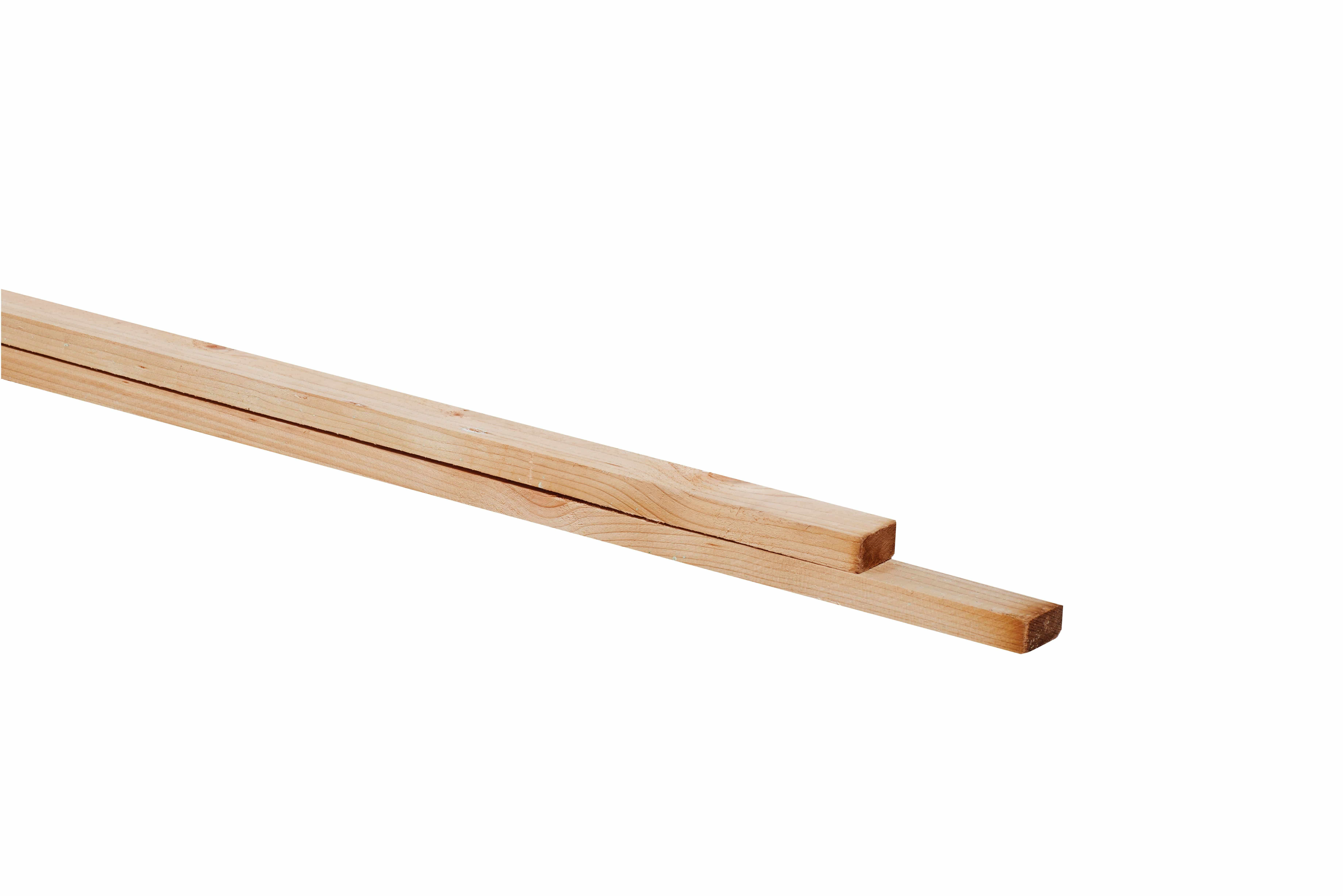 Midden-Europees vuren | panlat | 2,4x4,8x250cm | fijnbezaagd | groen geïmpregneerd