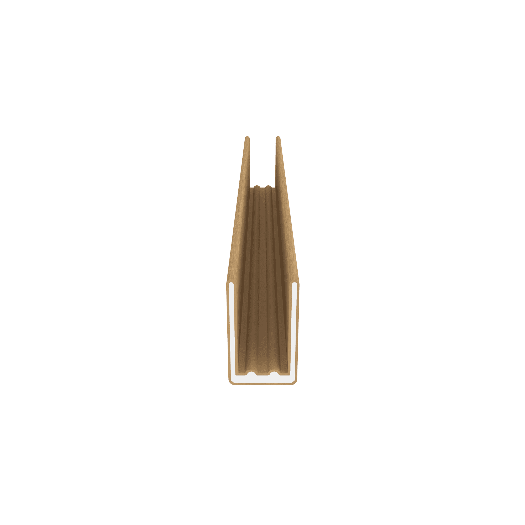 NewTechWood alu co-extrusie frameset t.b.v scherm i.c.m betonpalen | Red Cedar