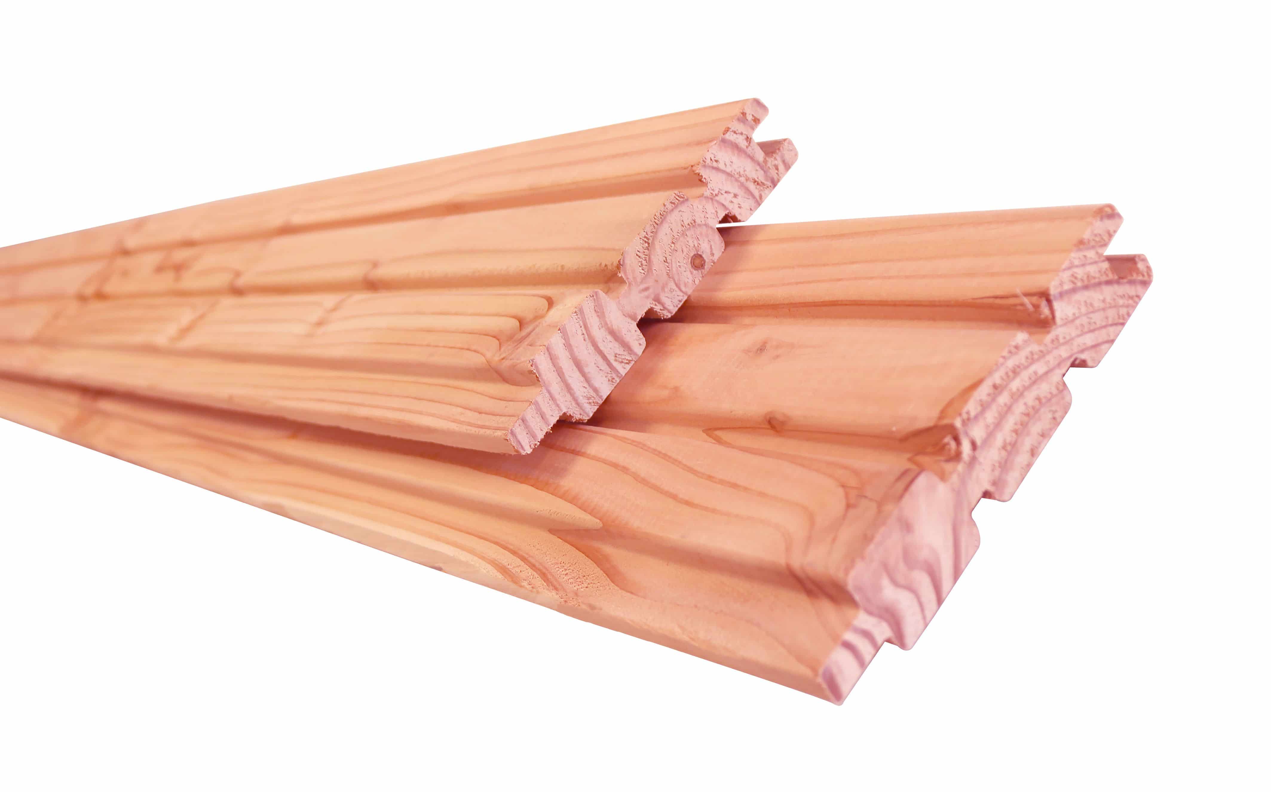 Douglas | 2-zijdig triple profielplank | 2,7x14,5x300cm| geschaafd | onbehandeld