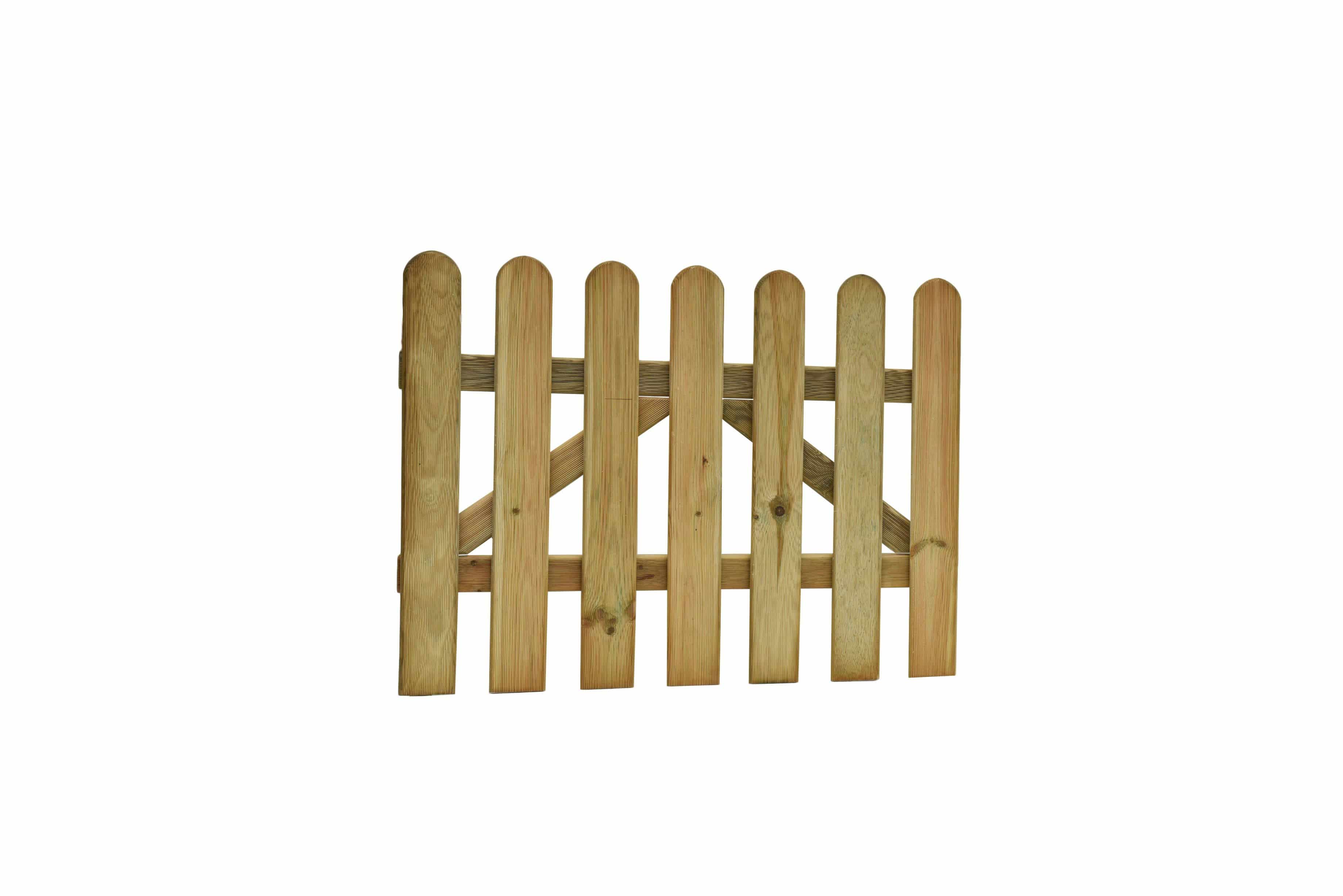 Douglas | hek met reliëf | 100x100cm | groen geïmpregneerd