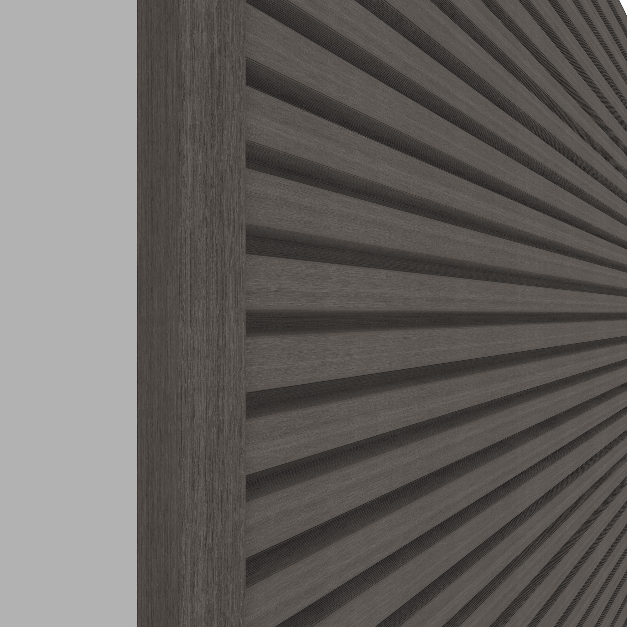 NewTechWood | eindprofiel t.b.v. Castellation PRO | 5x5x300cm | Silver Gray