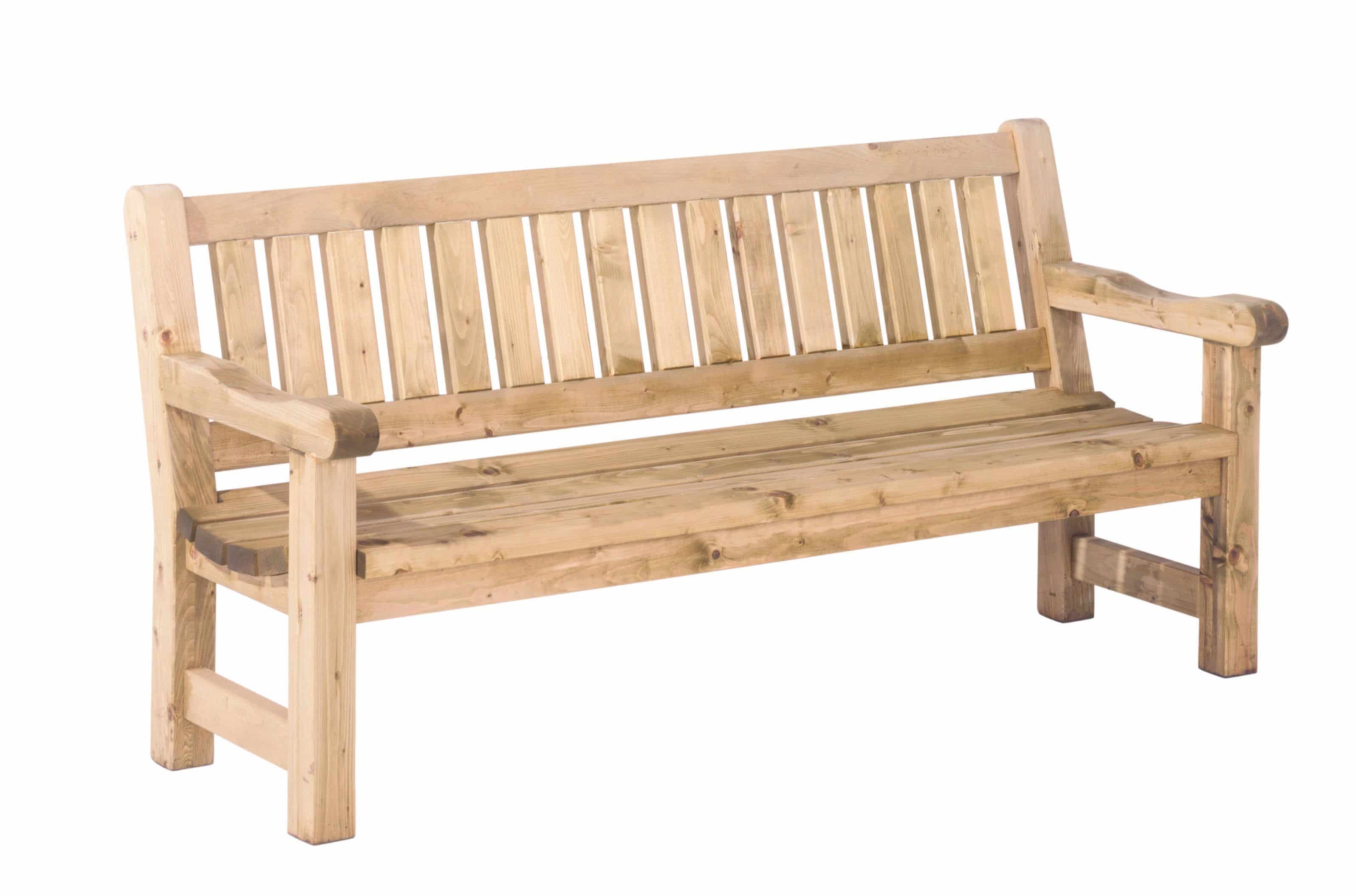 Bank Luuk | 40mm dik | 96x200x74cm (hxbxd) | groen geïmpregneerd