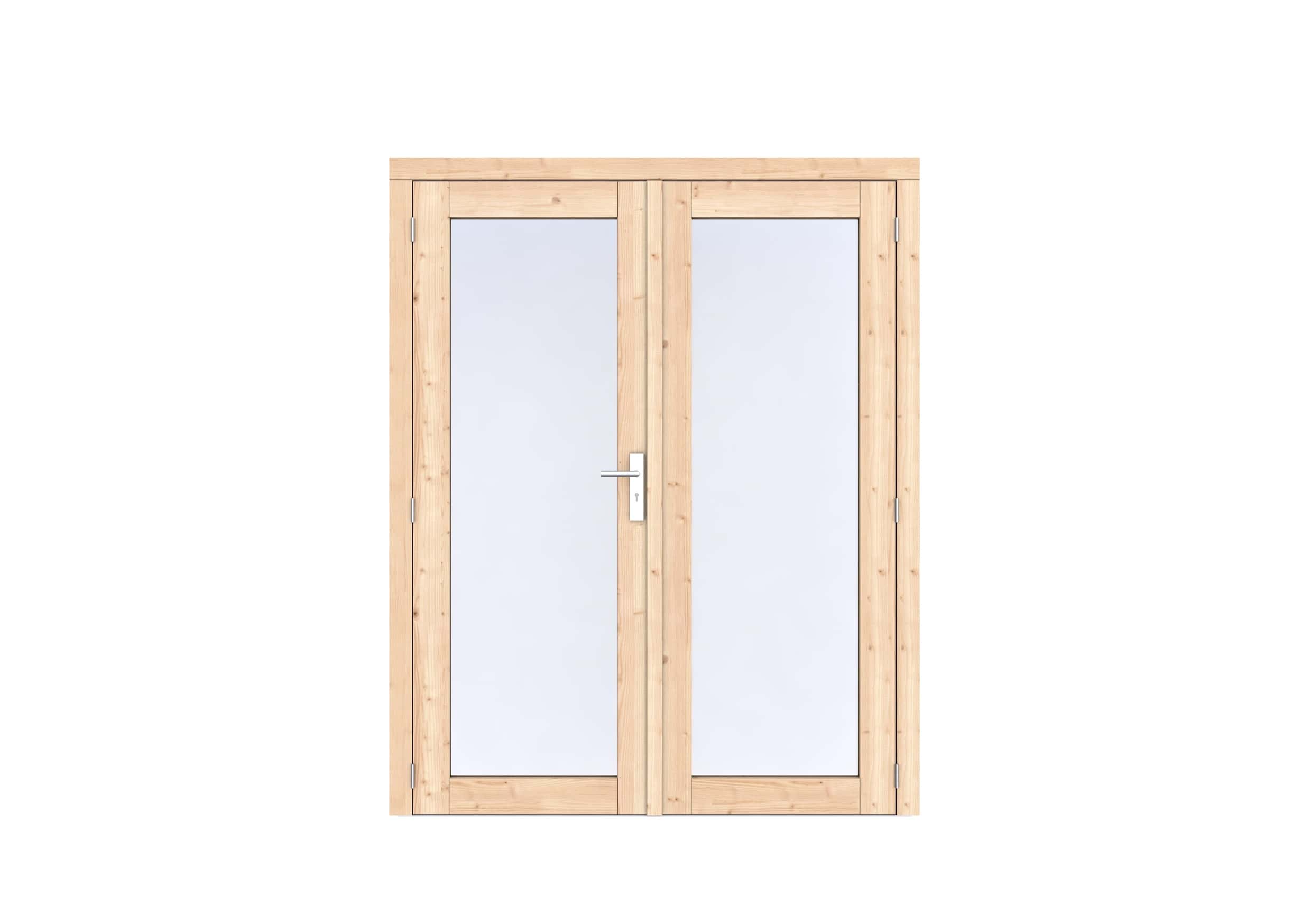 Vuren Volglas dubbele deur Prestige | 168x209cm | onbehandeld