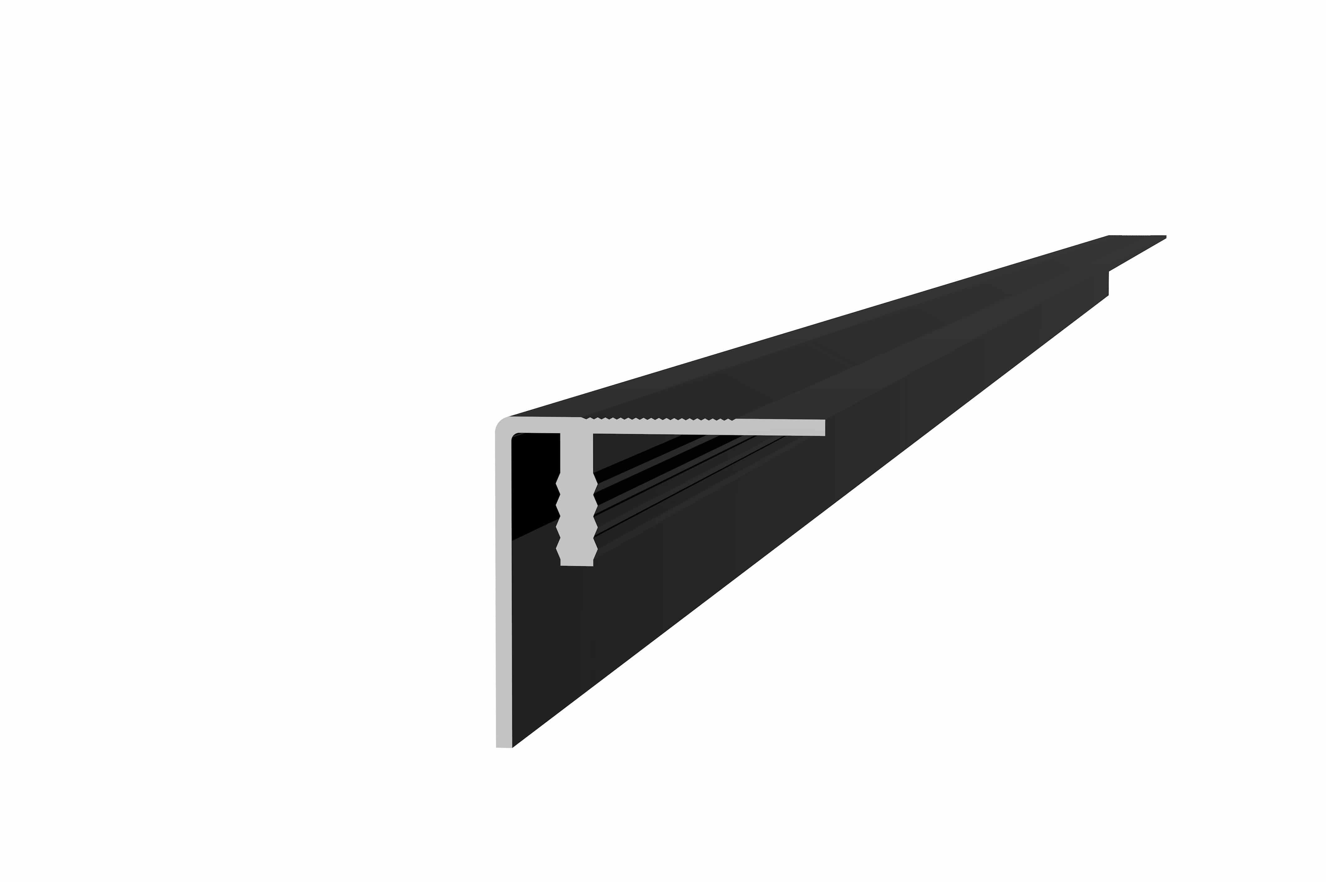 Aluminium hoekprofiel/plint | 4x4x300cm | antraciet