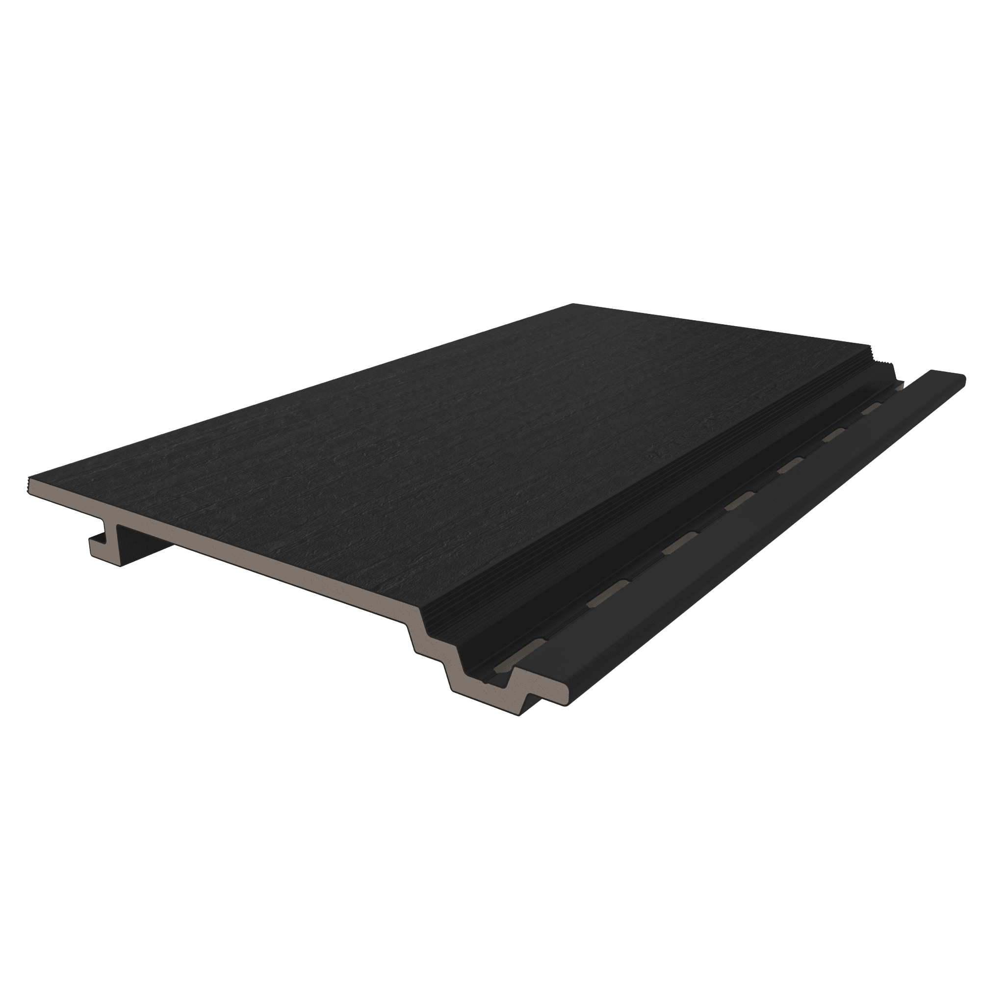 NewTechWood HKC wandbekleding vlak | 1,9x18,8x400cm (wb 15,3cm) | Ebony burnt