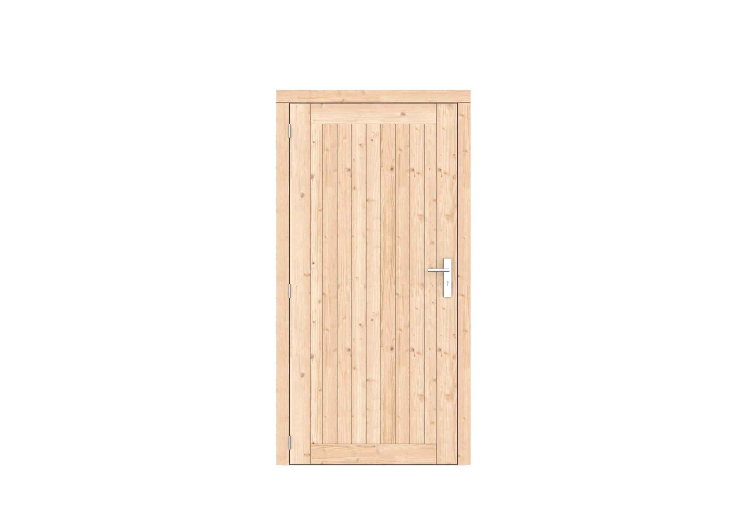 Vuren dichte enkele deur Prestige | 108x209cm | linksdraaiend | onbehandeld