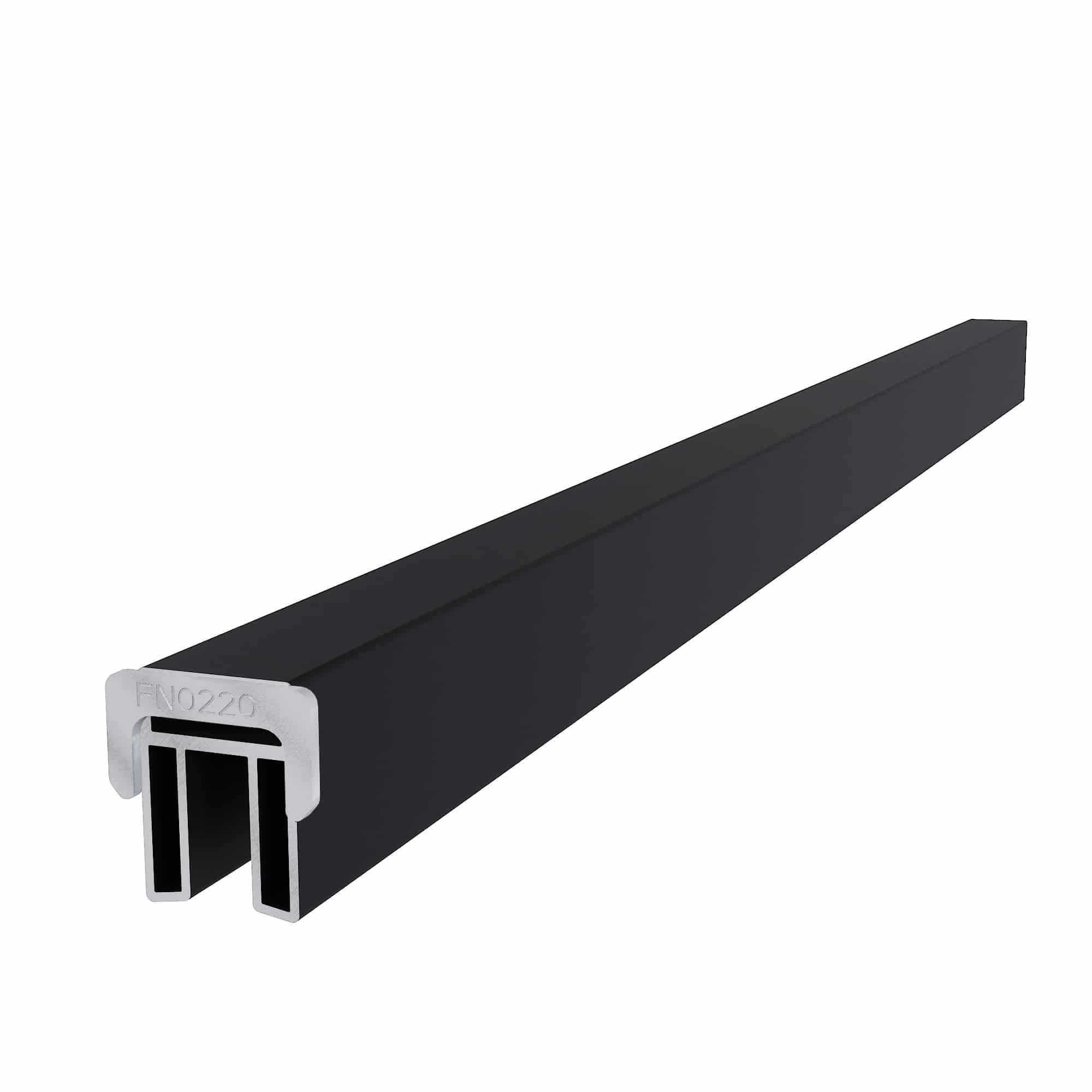 NewTechWood | aluminium frameset t.b.v. triple schermplanken | zwart